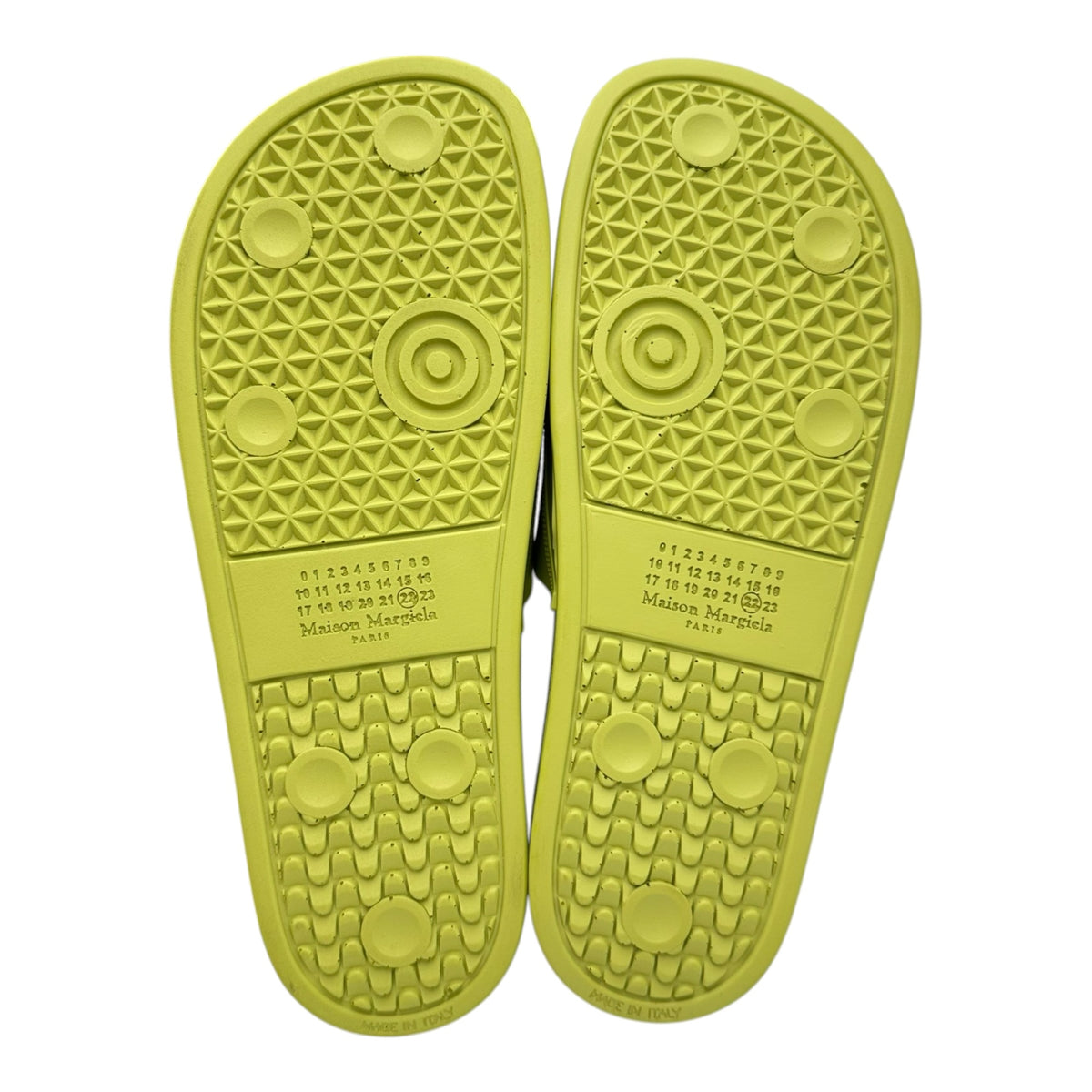 MAISON MARGIELA(メゾンマルジェラ) 2023SS Pool Slide Sandal プール スライド サンダル S57WX0080 42 ライムグリーン