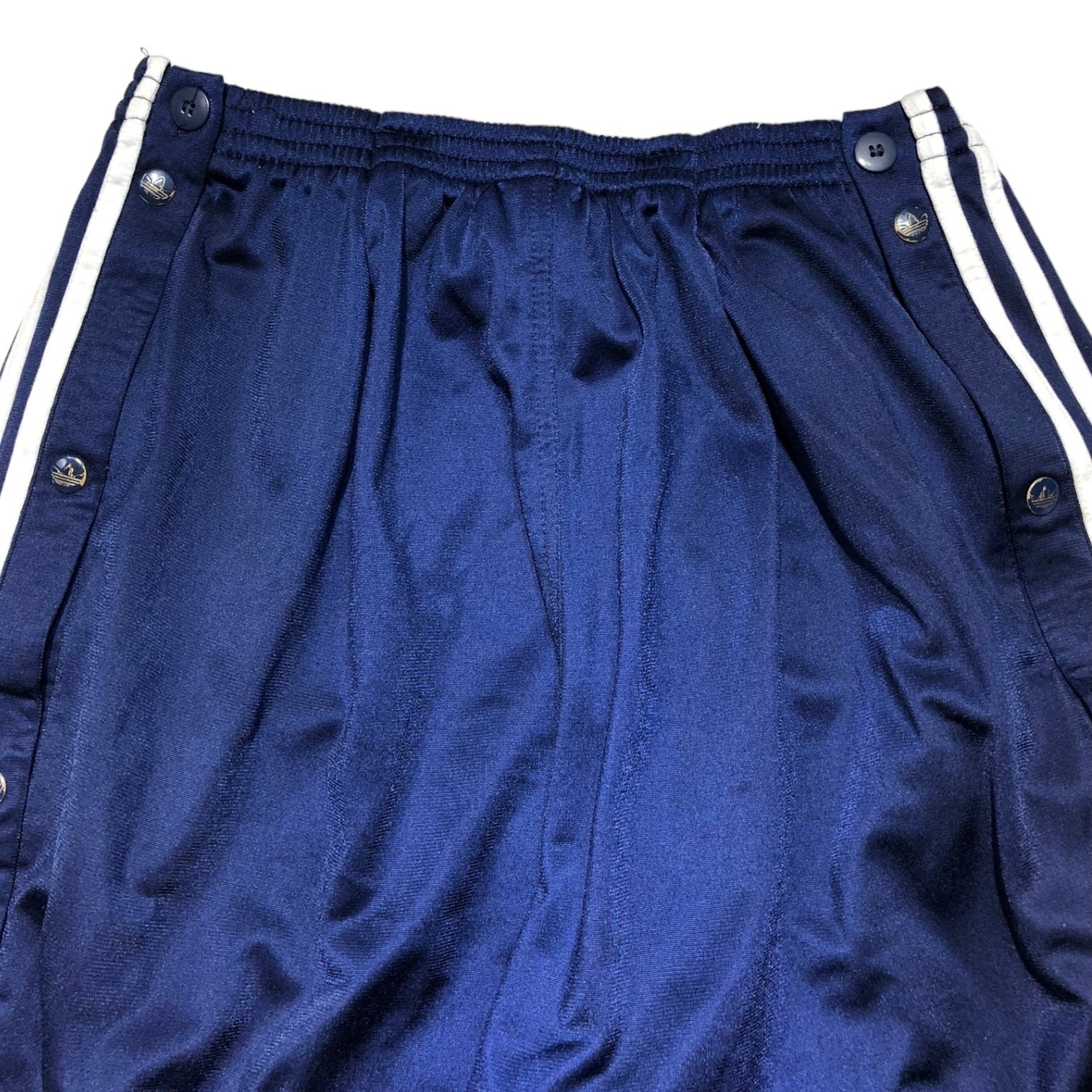 adidas(アディダス) 90's  basketball pants バスケット パンツ 表記無し(FREE) ネイビー 万国旗タグ トラック パンツ ジャージ ワイド