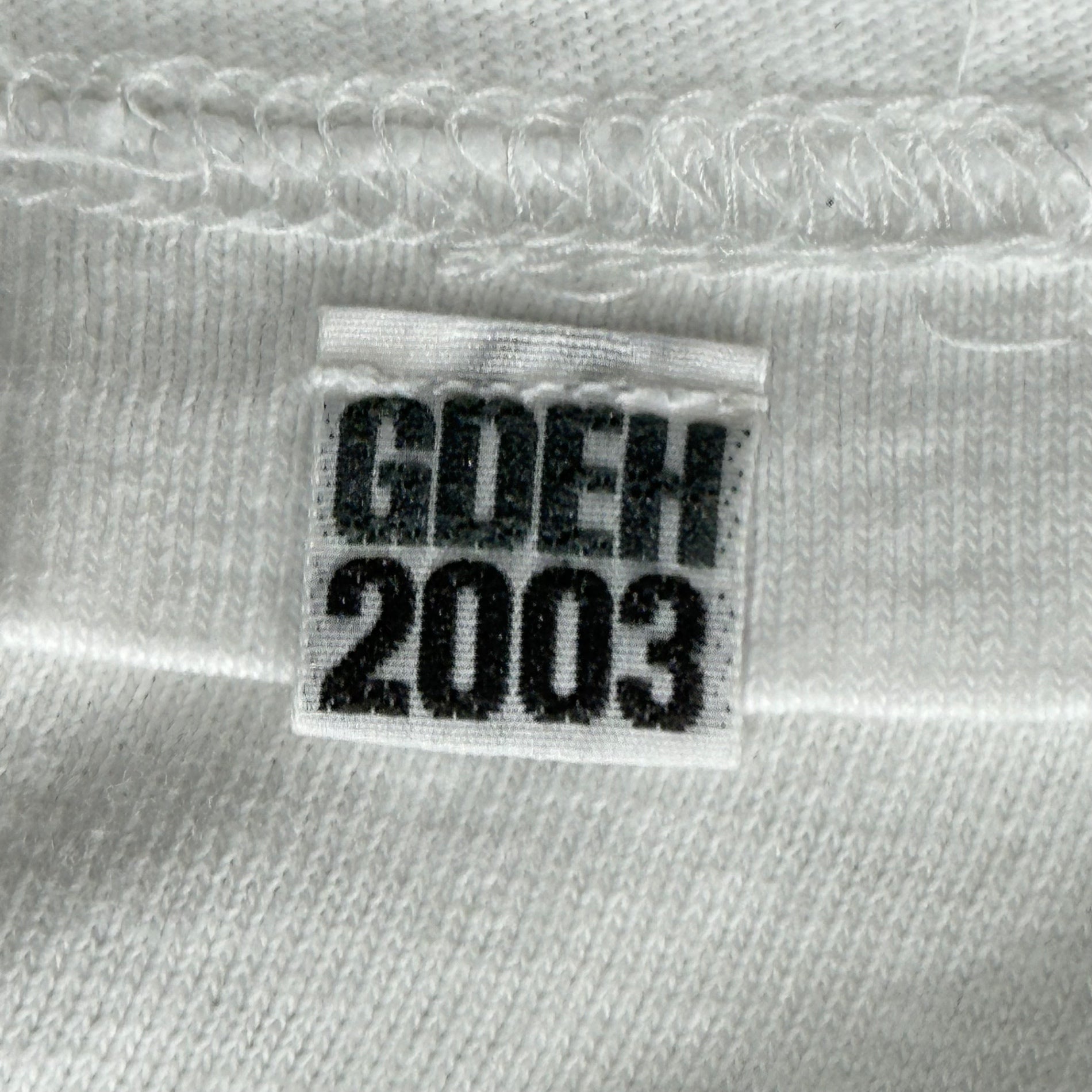 GOODENOUGH×ON SUNDAYS(グッドイナフオン・サンデーズ) 2003 Cotton base Graphic Tee グラフィック Tシャツ L ホワイト フラグメント