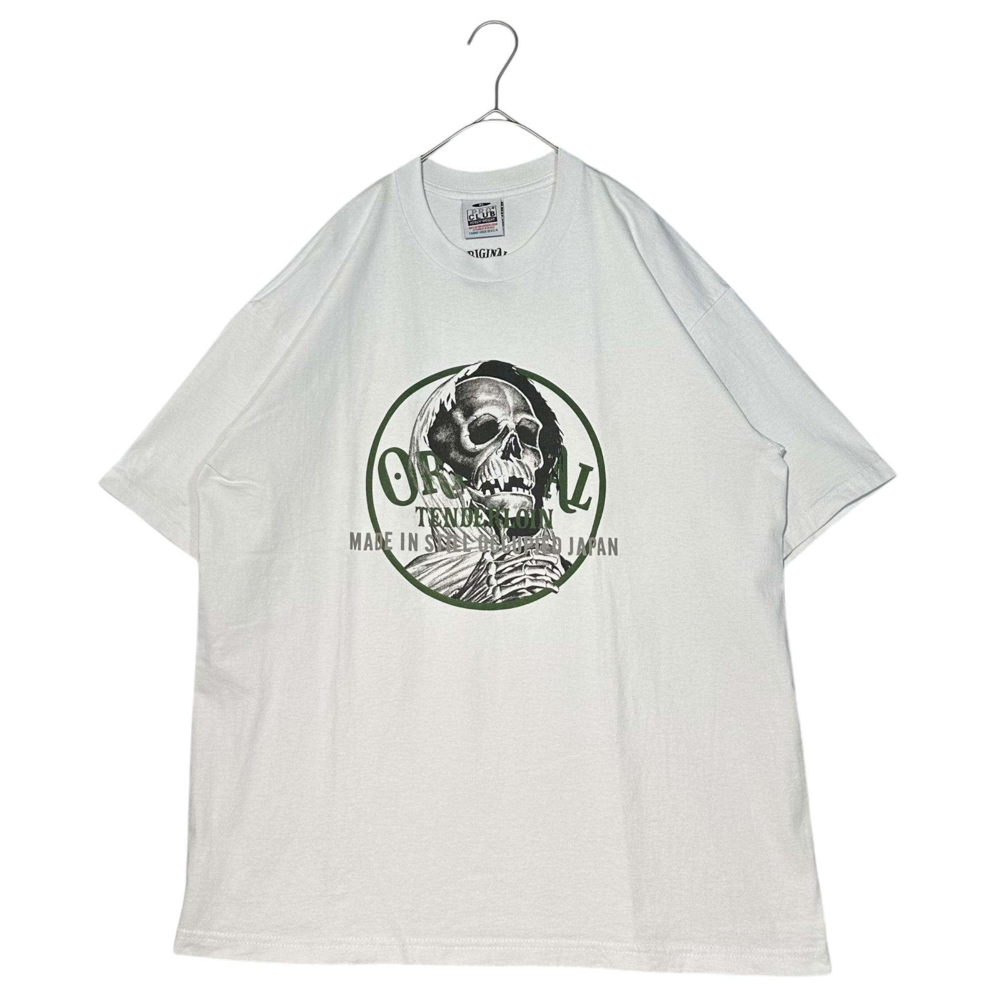TENDERLOIN(テンダーロイン) 19SS TEE GR グラフィック プリント Tシャツ ドクロ XL ホワイト PRO CLUB