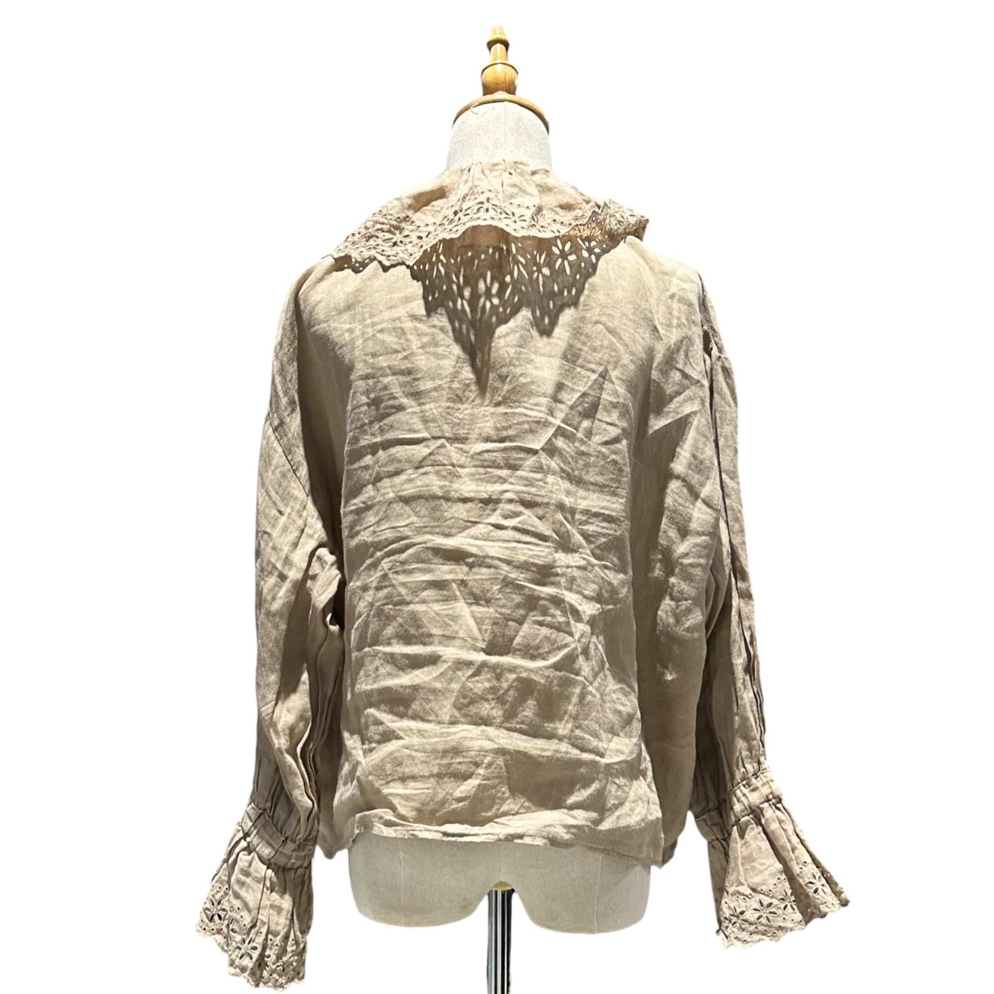 Gauze#(ガーゼ) Antique Frill Blouse アンティーク フリル ブラウス