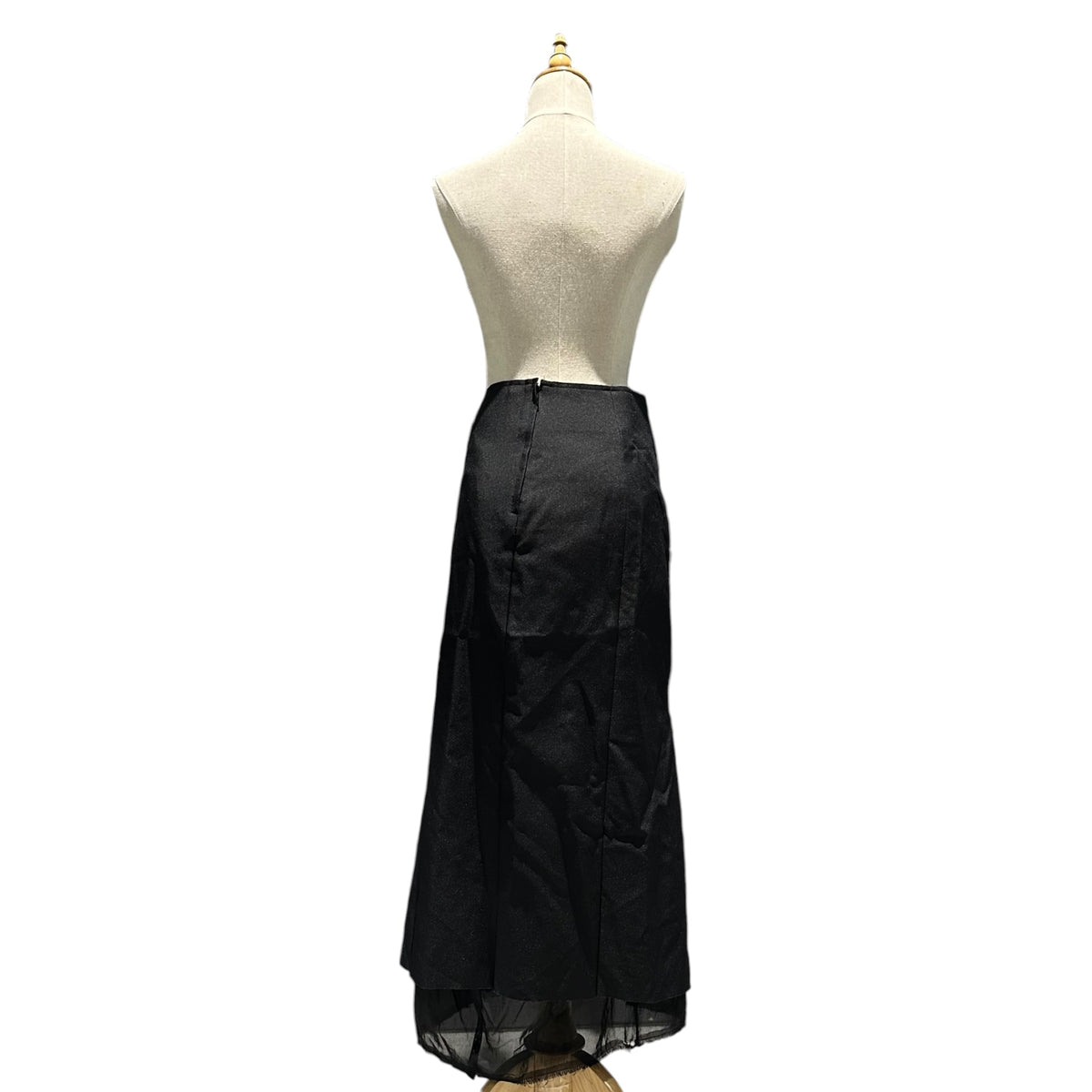 COMME des GARCONS(コムデギャルソン) 1999SS Cotton-Liner Polyester Skirt コットン ライナー エステル スカート GS-10009S S ブラック AD1998 90s アーカイブ