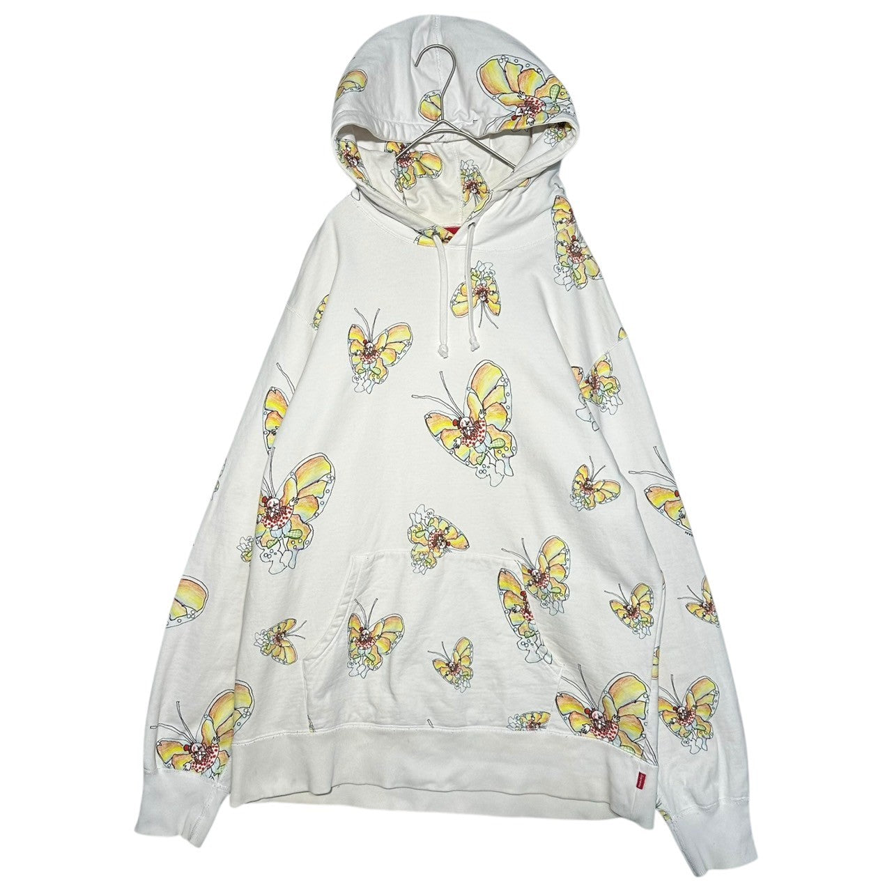 SUPREME(シュプリーム) 16SS Gonz Butterfly Hooded Sweatshirt ゴンズ バタフライ フーデッド スウェット マークゴンザレス パーカー XL ホワイト×マルチカラー