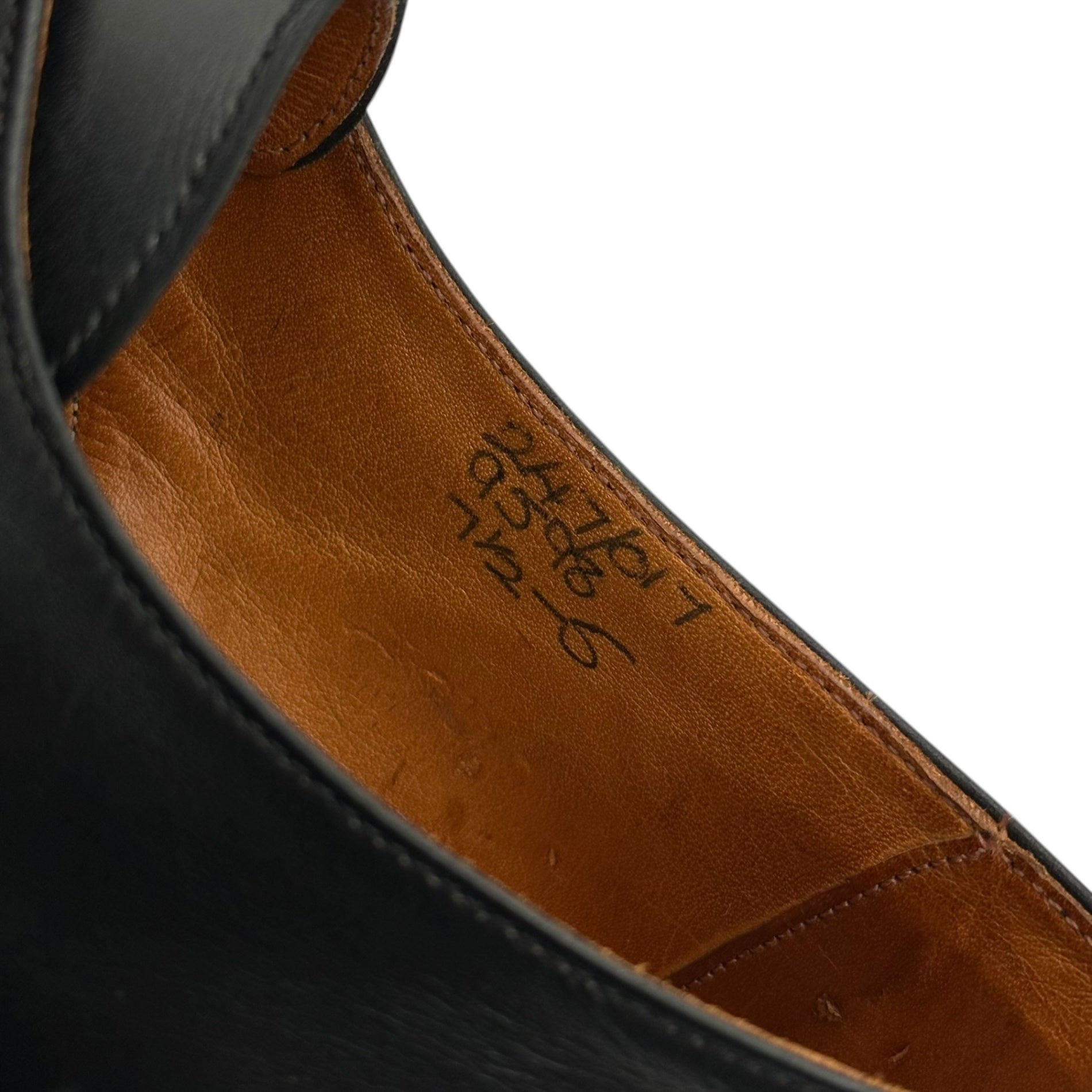 Tricker's(トリッカーズ) 70's Vintage Derby Shoes ヴィンテージ プレーントゥ 3ホール ダービー シューズ 9598 7 1/2(26.0cm~26.5cm程度) ブラック 70年代 革靴 レザー