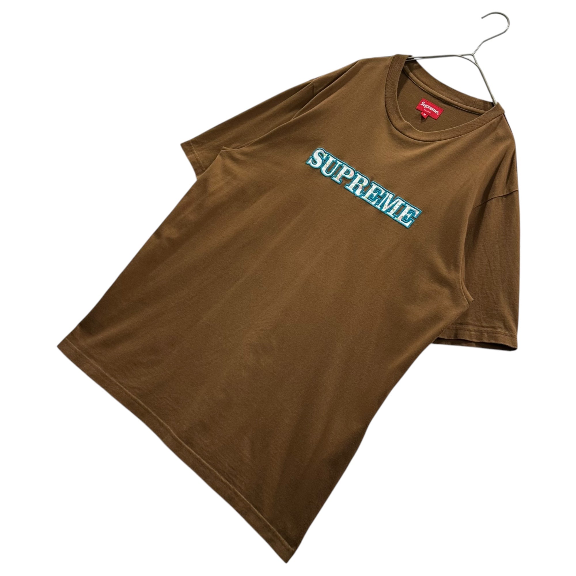 SUPREME(シュプリーム) 18AW Floral Logo Tee フローラル ロゴ Tシャツ M ブラウン 18FW
