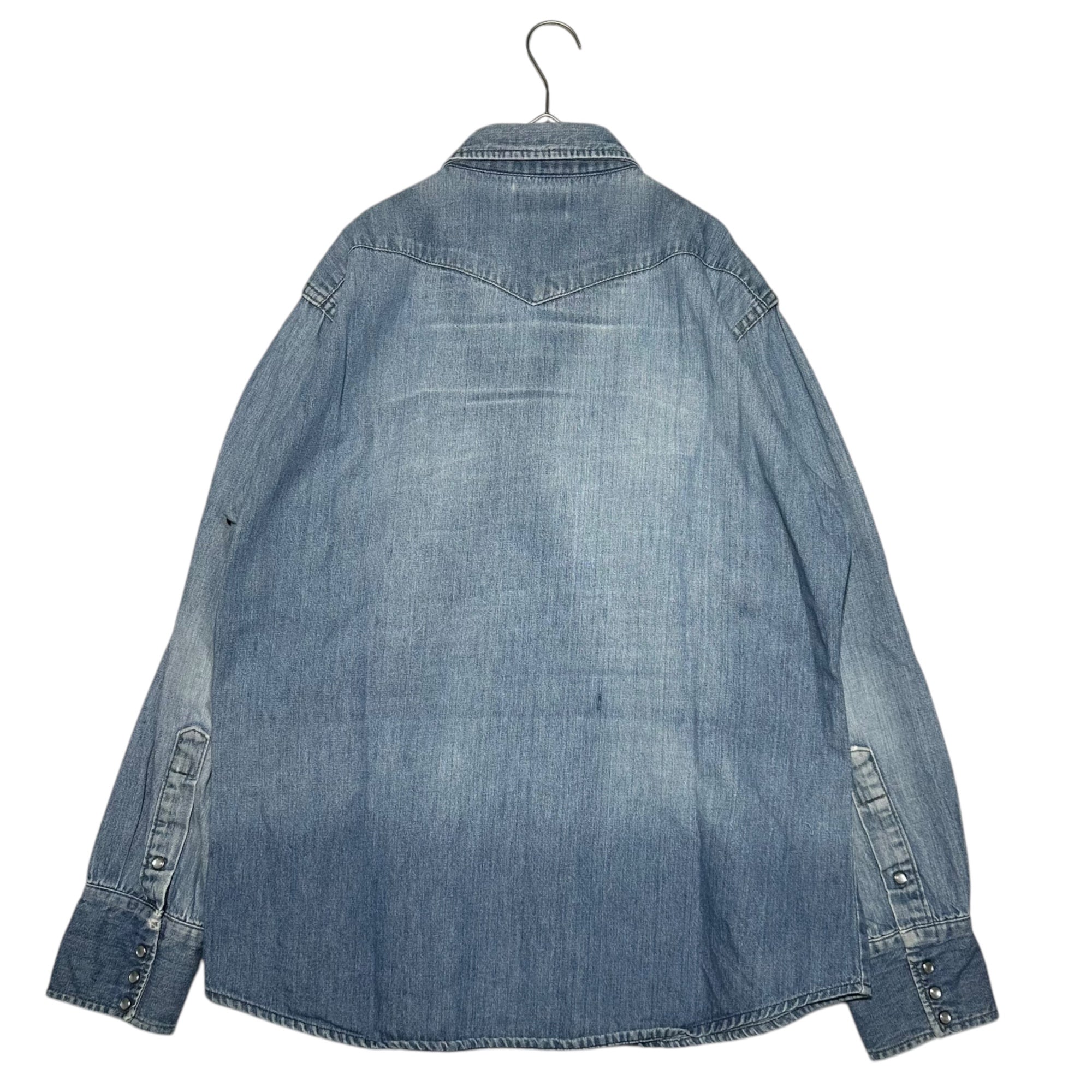 BIGMAC(ビックマック) 80's long sleeve denim western shirt 80年代 長袖 デニム ウエスタン シャツ L ライトインディゴ