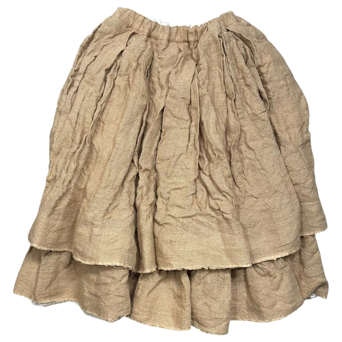 COMME des GARCONS(コムデギャルソン) 2026SS Jute sack layered volume skirt ジュートサック レイヤード ボリューム スカート GO-S019 S ベージュ AD2025