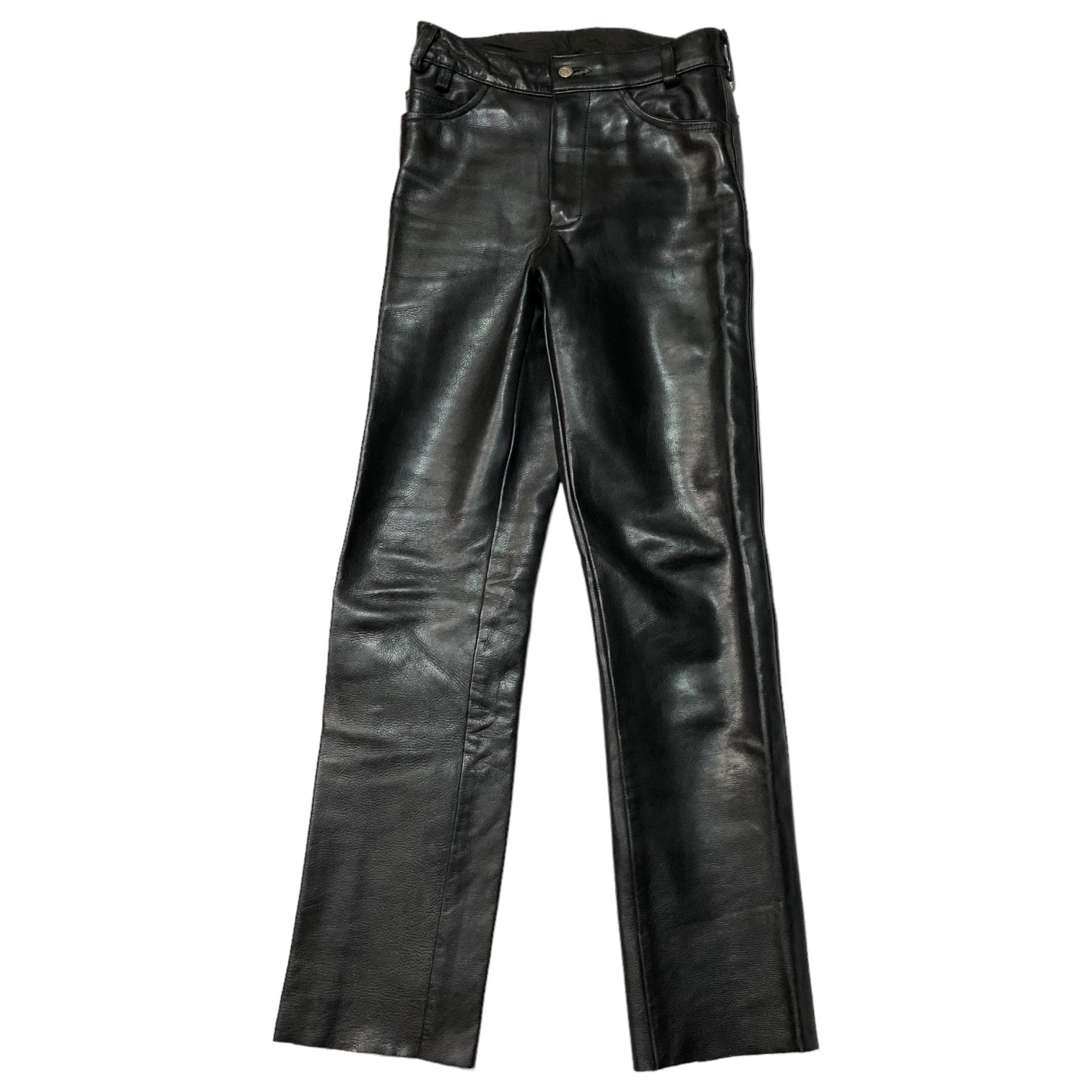 VANSON(バンソン) Biker leather pants バイカー レザー パンツ アメカジ W32 ブラック USA製