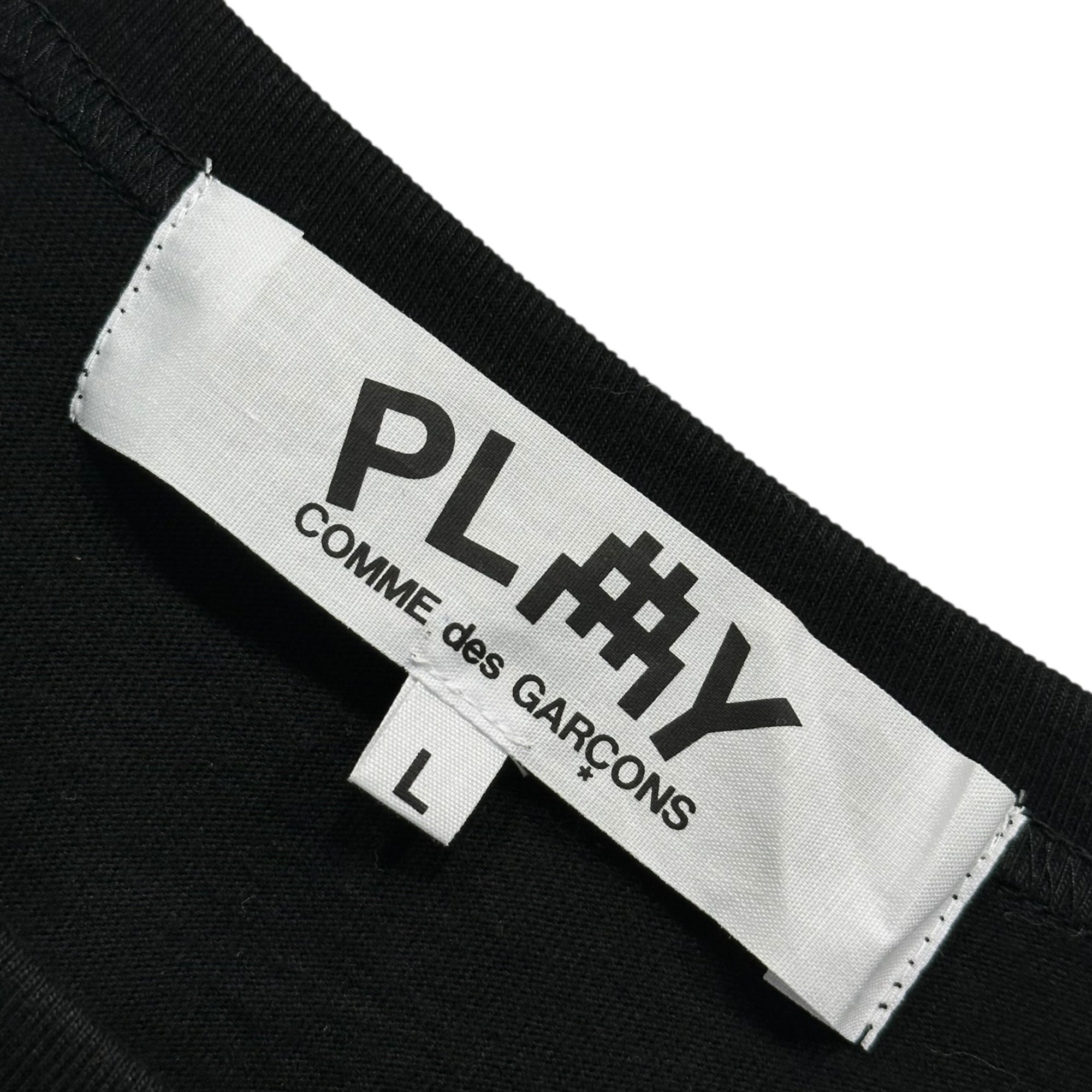 PLAY COMME des GARCONS(プレイコムデギャルソン) INVADER COTTON L/S T-SHIRT インベーダー コットン 長袖 Tシャツ ロンT AZ-T330 L ブラック AD2022