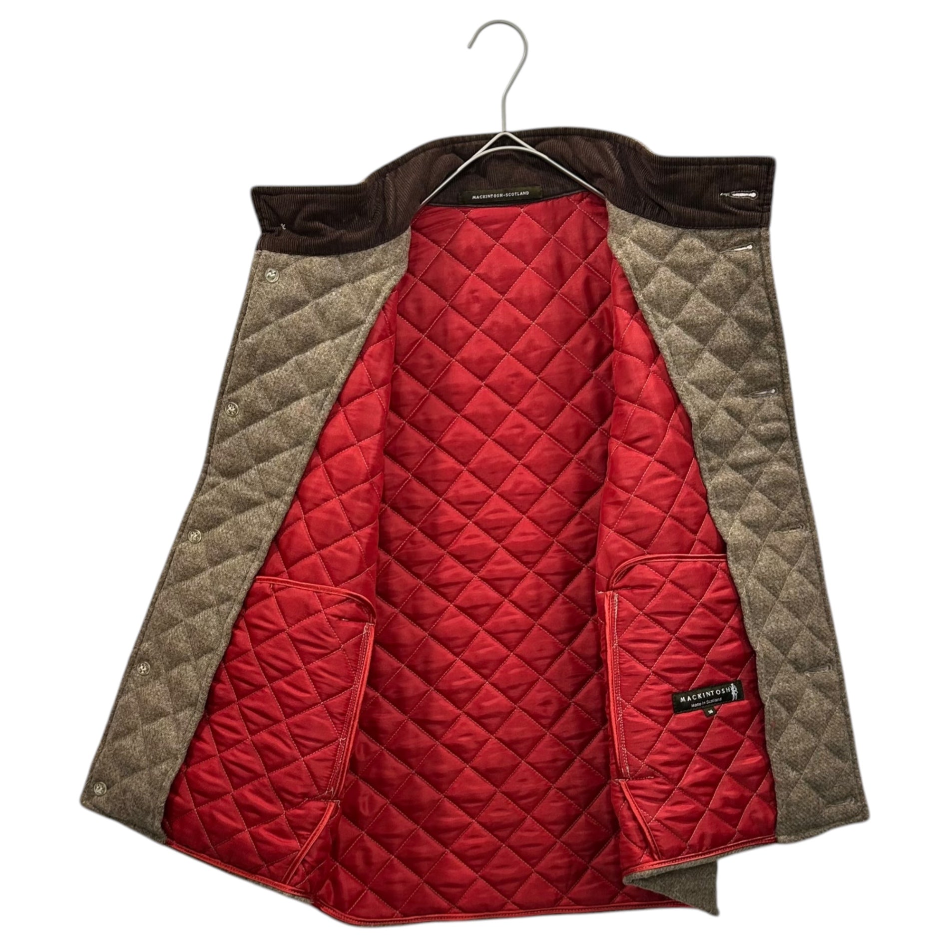 MACKINTOSH(マッキントッシュ) Scottish made Quilted Wool Vest スコットランド製 キルティング ウール ベスト 36 ベージュ