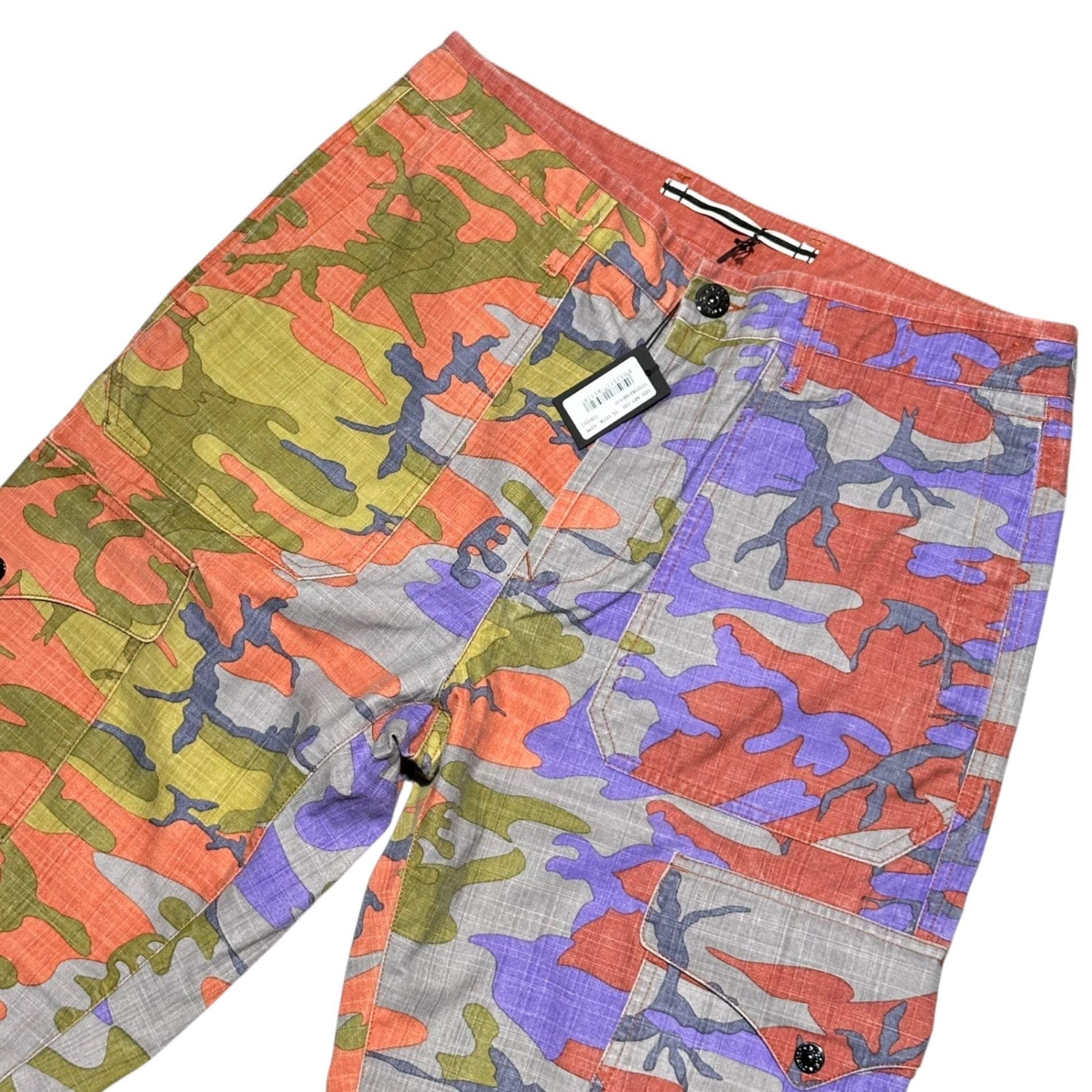 STONE ISLAND(ストーンアイランド) 22AW Heritage Camo Ripstop Nylon Cargo Pants ヘリテージ カモ リップストップナイロン カーゴ パンツ 7715319E8 W31 ブリックレッド カモフラ 迷彩