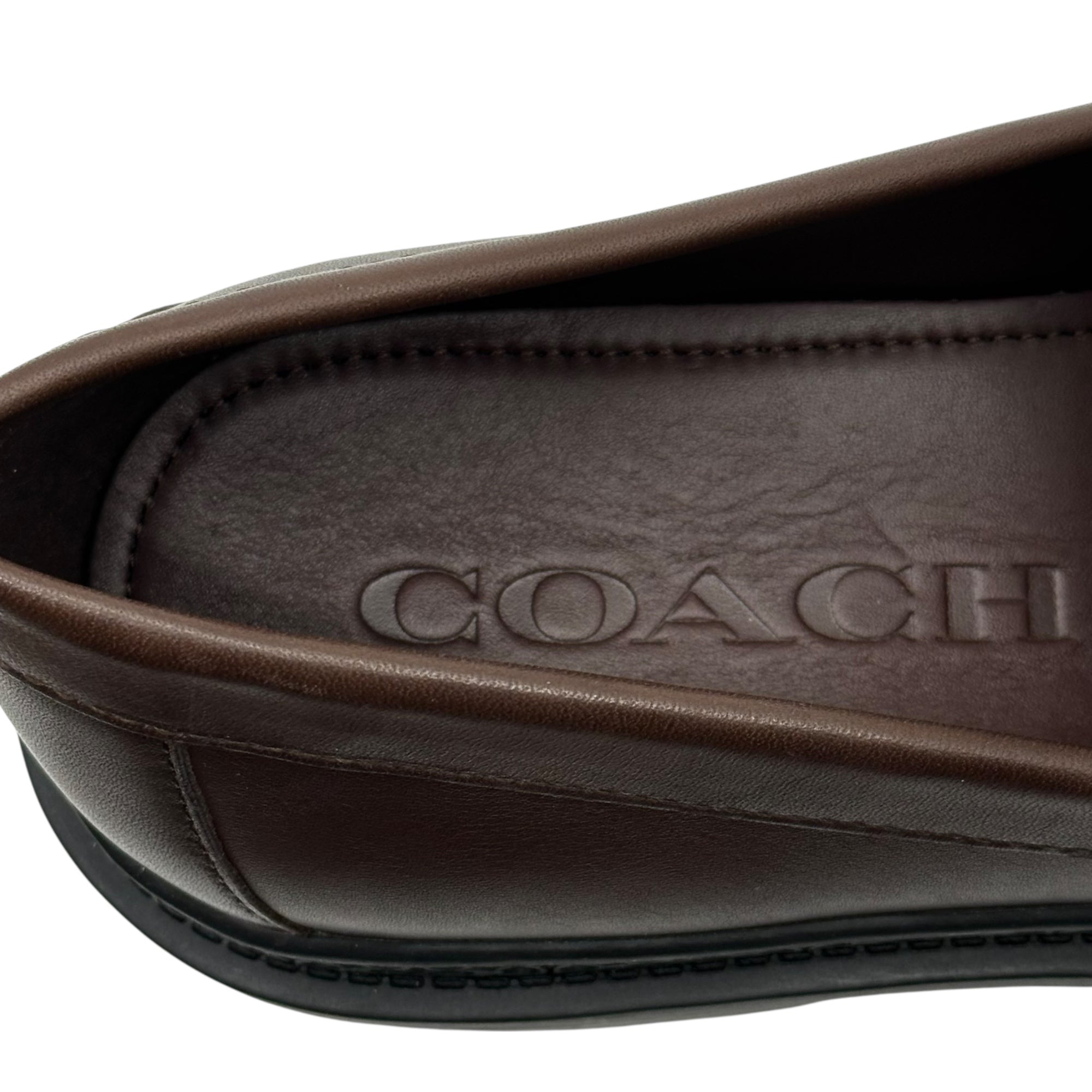 COACH(コーチ) 23AW Signature Coin Loafer - Jacquard シグネチャー コイン ローファー - ジャカード CC833 8.5(26.5cm程度) ブラウン 革靴 レザー シューズ 箱付