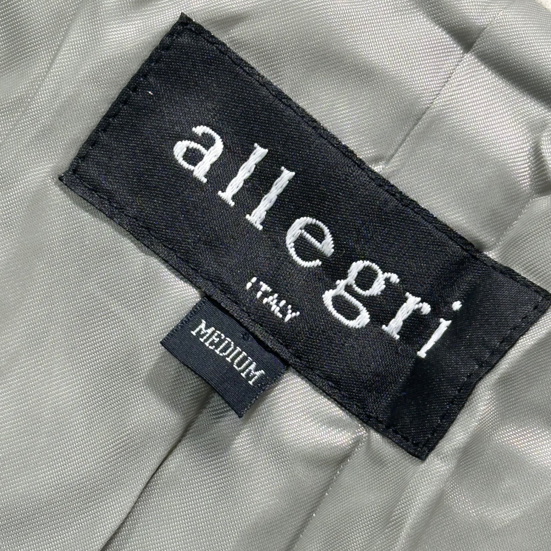 allegri(アレグリ) 90's Sleeve and Hem Contrast Wool 4-Button Jacket 90年代 袖 裾 切替 ウール 4ボタン ジャケット 4FR24-565-40 M ライトグレー