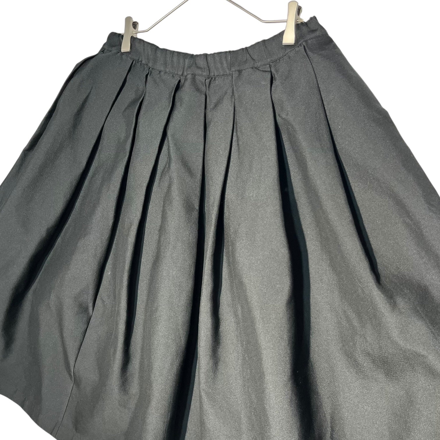 BLACK COMME des GARCONS(ブラックコムデギャルソン) 16AW wide silhouette polyester skirt ワイドシルエット ポリ スカート 1R-S005 M ブラック AD2016