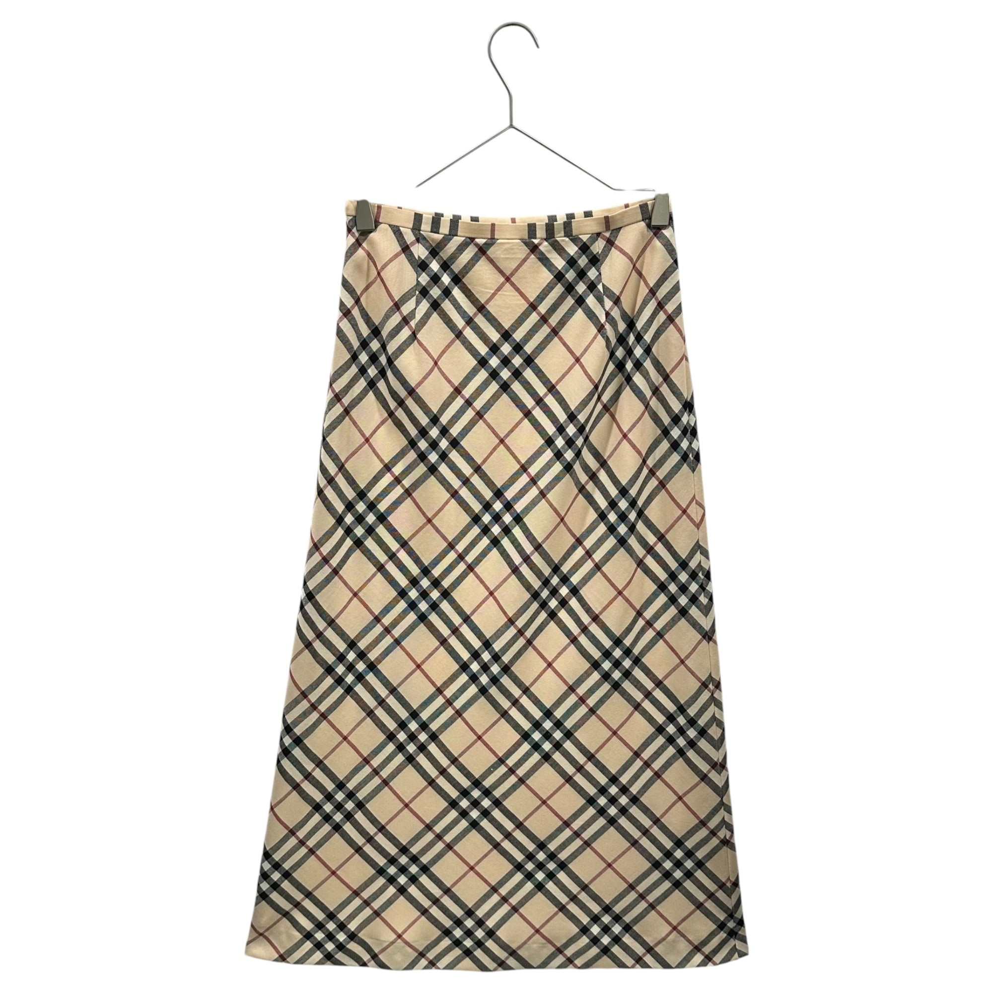BURBERRY LONDON(バーバリーロンドン) Nova Check Long Skirt ノバチェック ロング スカート FXA47-014 38 ベージュ