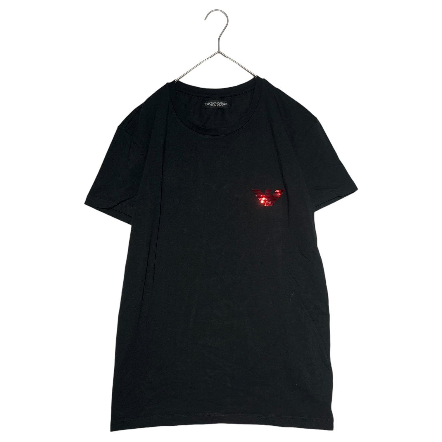 EMPORIO ARMANI(エンポリオアルマーニ) LOGO TEE ロゴ プリント Tシャツ XL ブラック