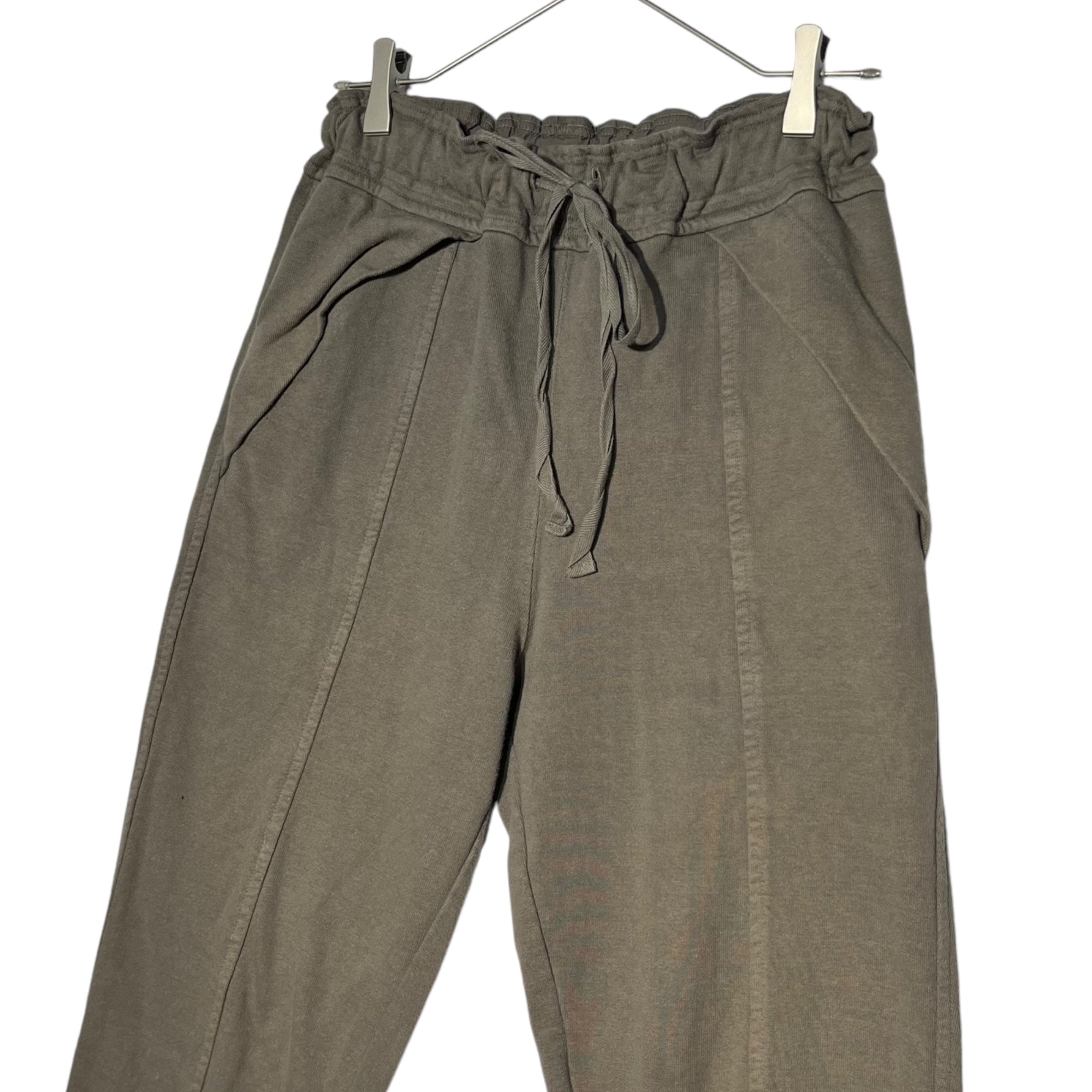 The Viridi-anne(ヴィリジアン) Zip hem gathered waist sweatpants 裾ジップ ウエスト ギャザー スウェット パンツ VI-1B99-04 1(S程度) グレー