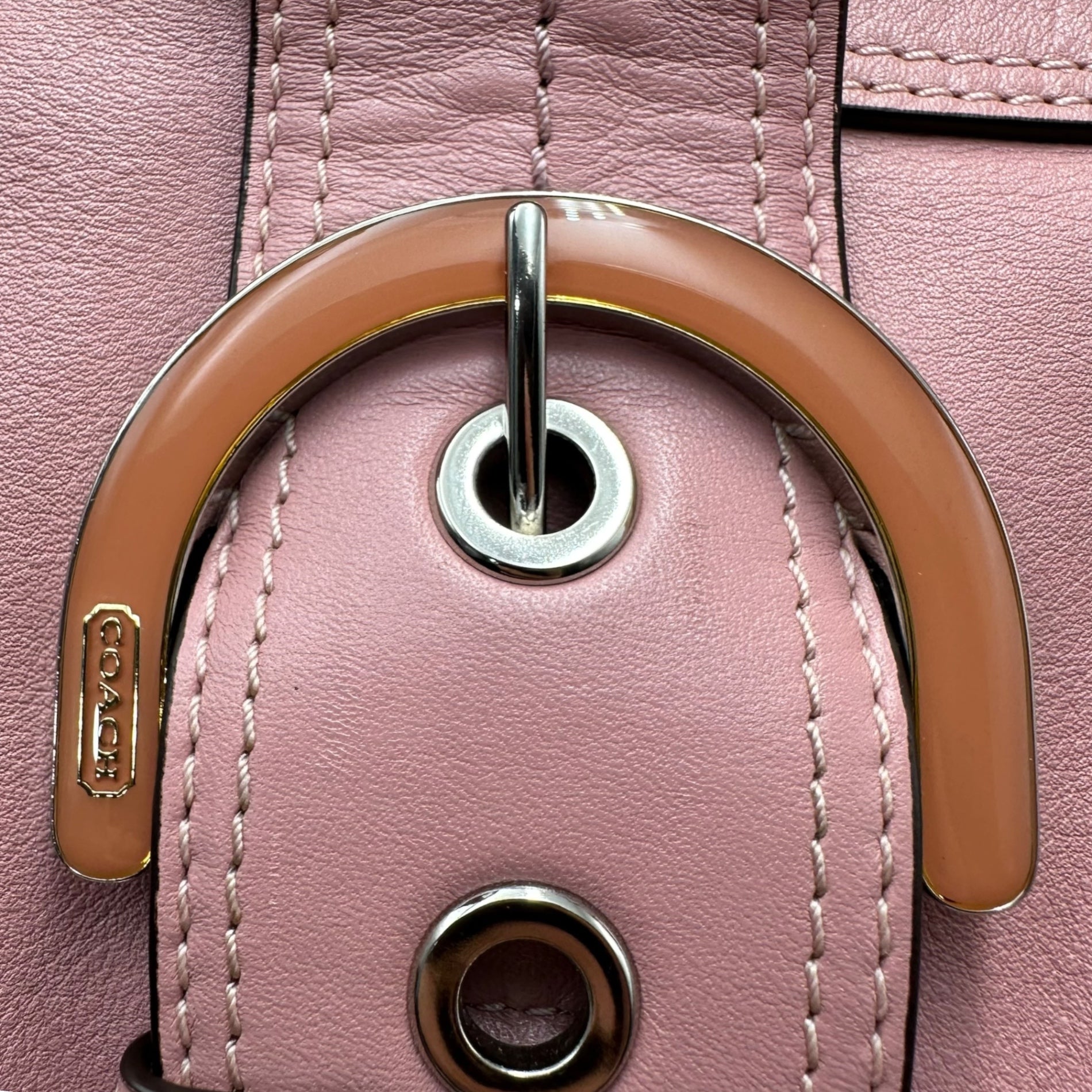COACH(コーチ) Soho Leather Large Hobo ソーホー レザー ラージ ホーボー F17092 ピンク ワンショルダー ショルダー バッグ