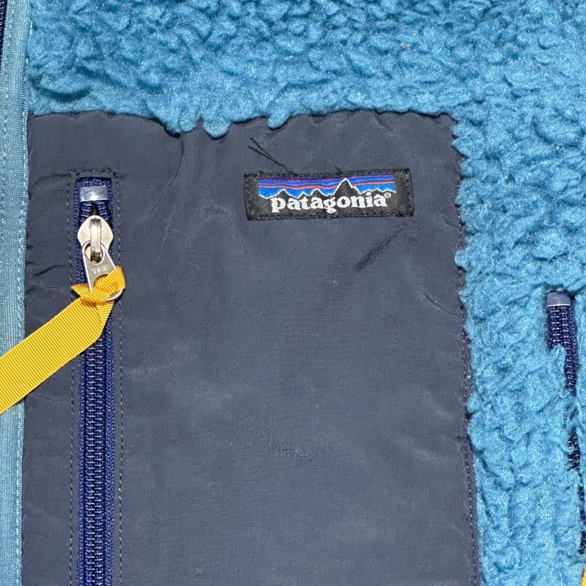 Patagonia(パタゴニア) 00's USA made RETRO X VEST レトロ フリース ベスト 65561 KIDS XL(メンズM程度) ライトブルー 2001AW ヴィンテージ ボア