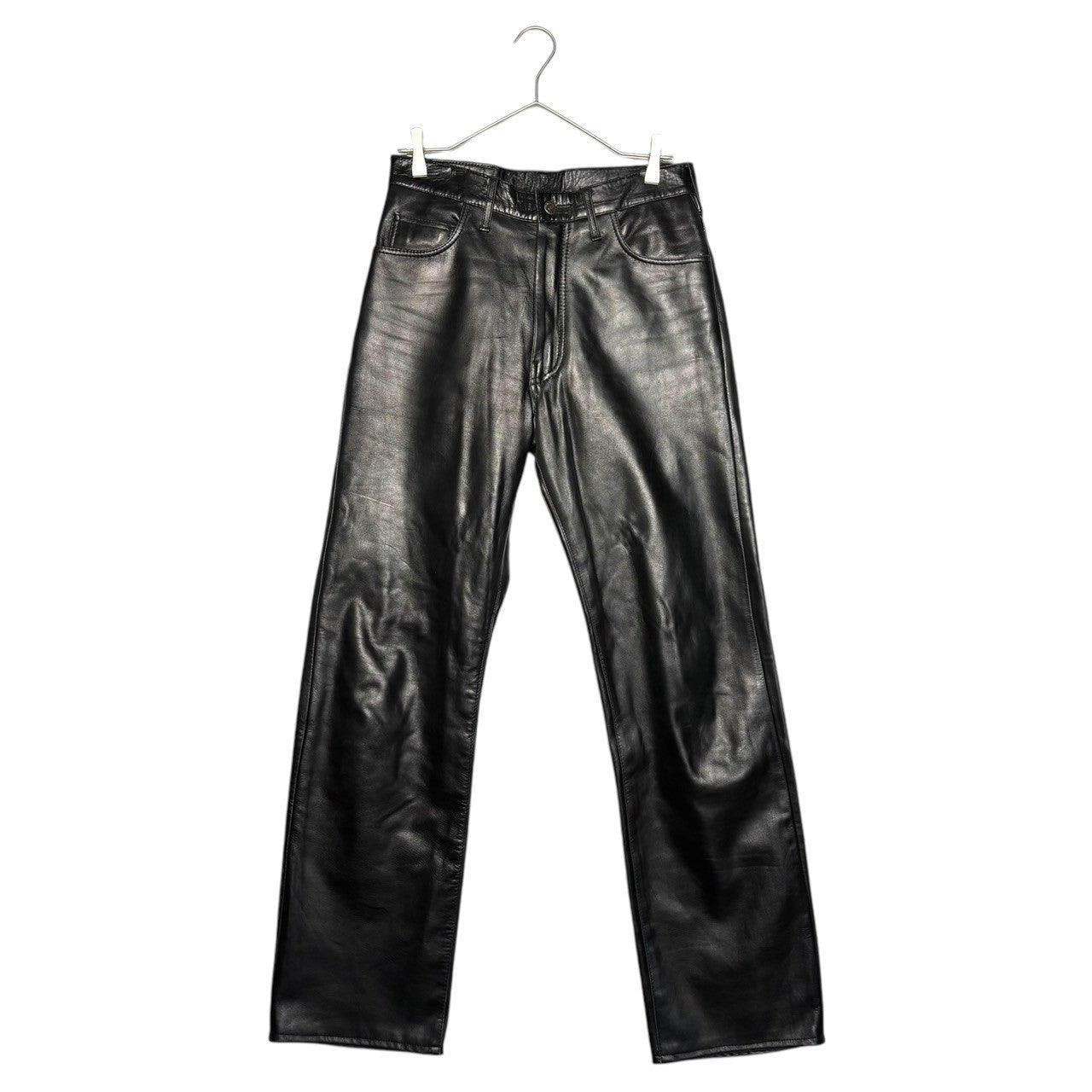 Aero(エアロ) Leather biker pants レザー バイカー パンツ 28 ブラック