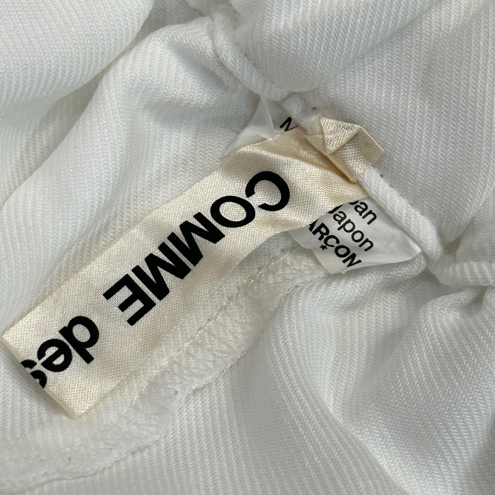 COMME des GARCONS(コムデギャルソン) 2026SS Wide Sarouel Pants ワイド サルエル パンツ GQ-P020 S ホワイト AD2025 男性着用可能