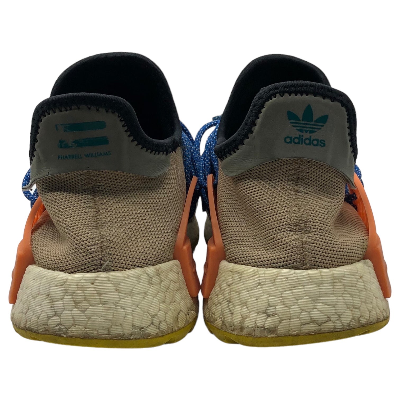 PHARRELL WILLIAMS × ADIDAS ORIGINALS(ファレルウィリアムス×アディダス) NMD HUMAN RACE TRAIL HU "PALE NUDE/CORE BLACK/YELLOW" NMD ヒューマン レース トレイル フー AC7361 28.0cm ベージュ×ブルー