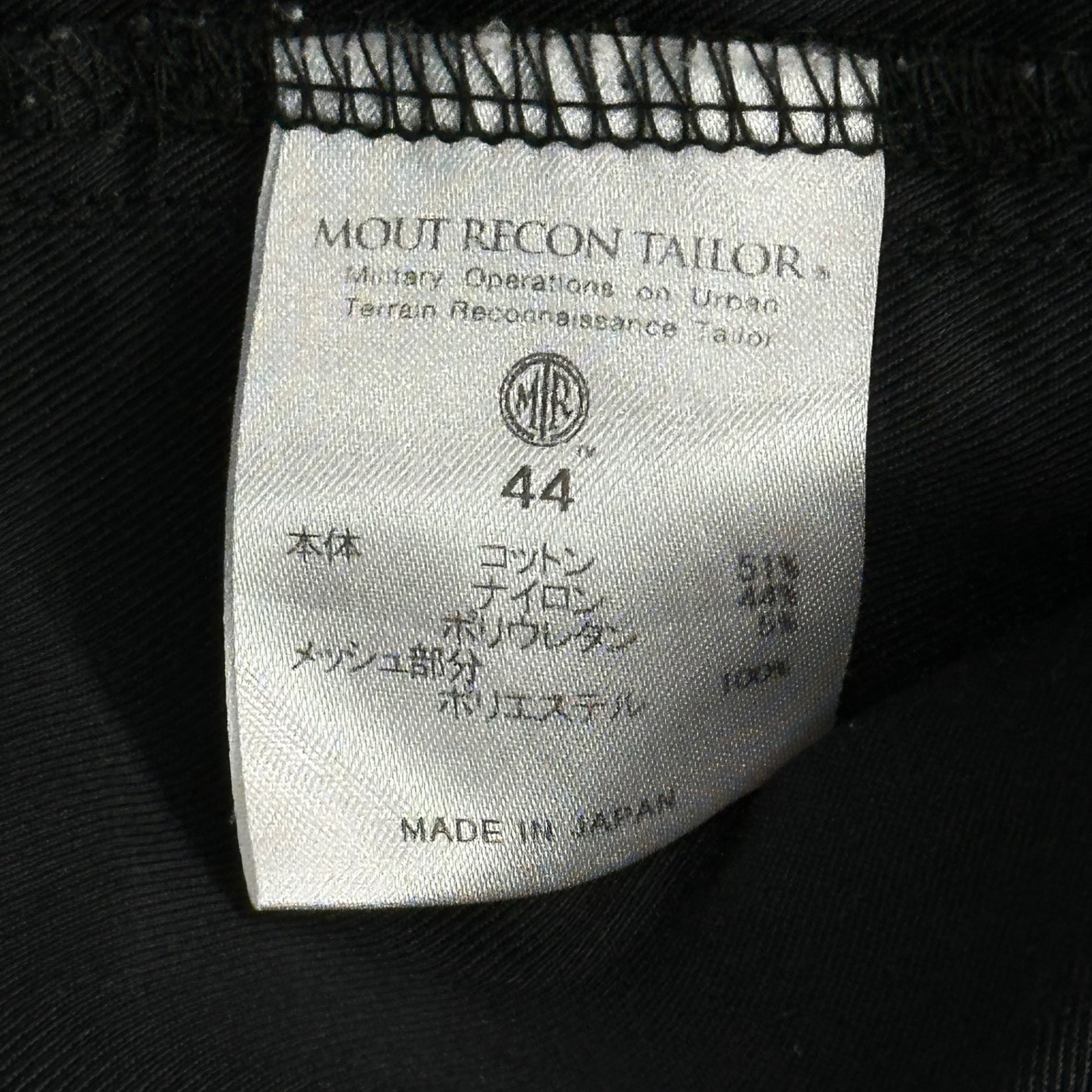 MOUT RECON TAILOR(マウトリーコンテーラー) 3xdry field shirts スリーエックスドライ フィールド シャツ 44 ブラック