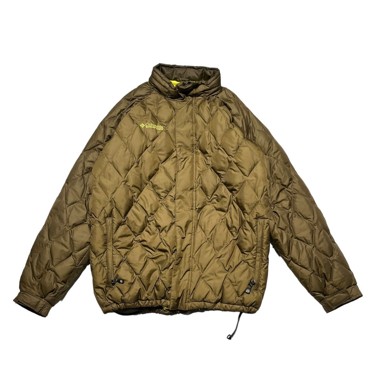 Columbia(コロンビア) Quilted down jacket キルティング ダウン ジャケット PM5084 XL カーキ フーデット