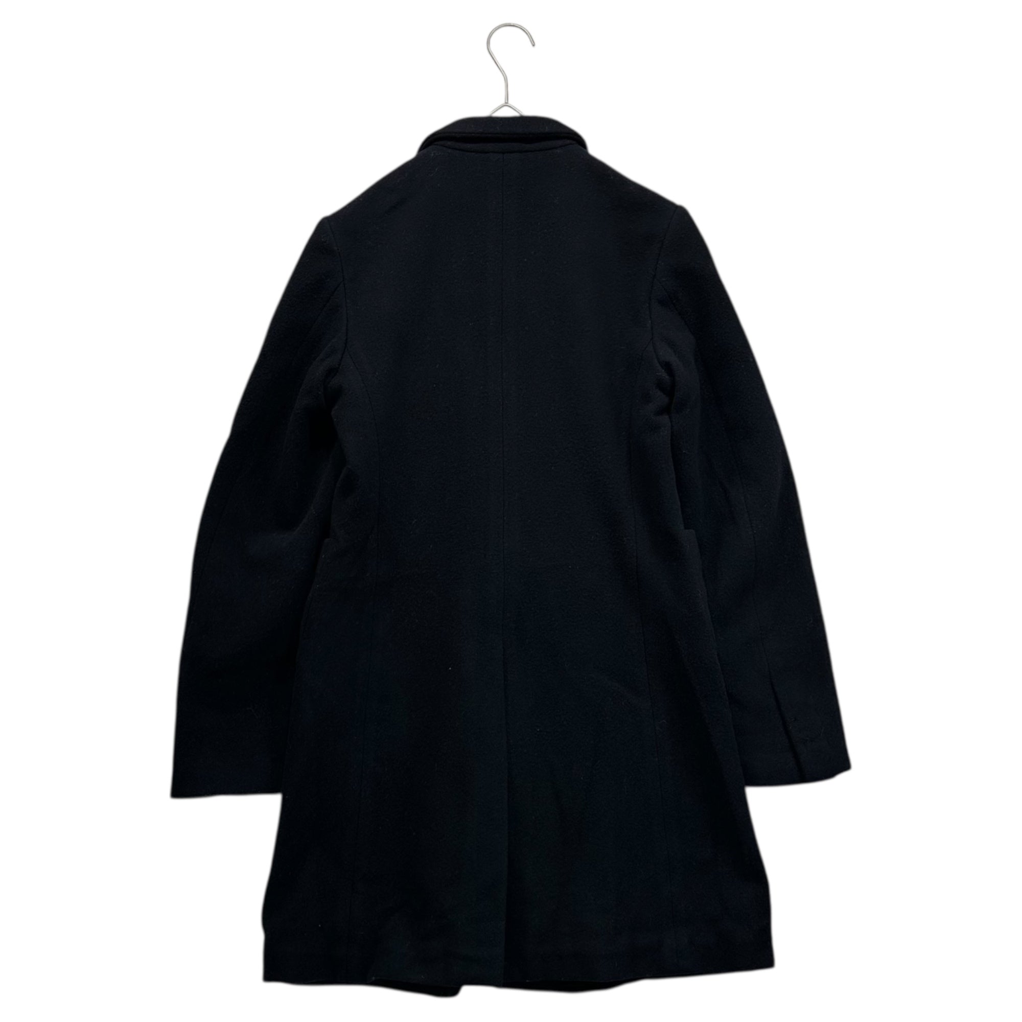 COMME des GARCONS(コムデギャルソン) 10AW Wool Nylon Hook Button Melton Jacket ウール ナイロン フックボタン メルトン ジャケット GF-J071 S ブラック AD2010