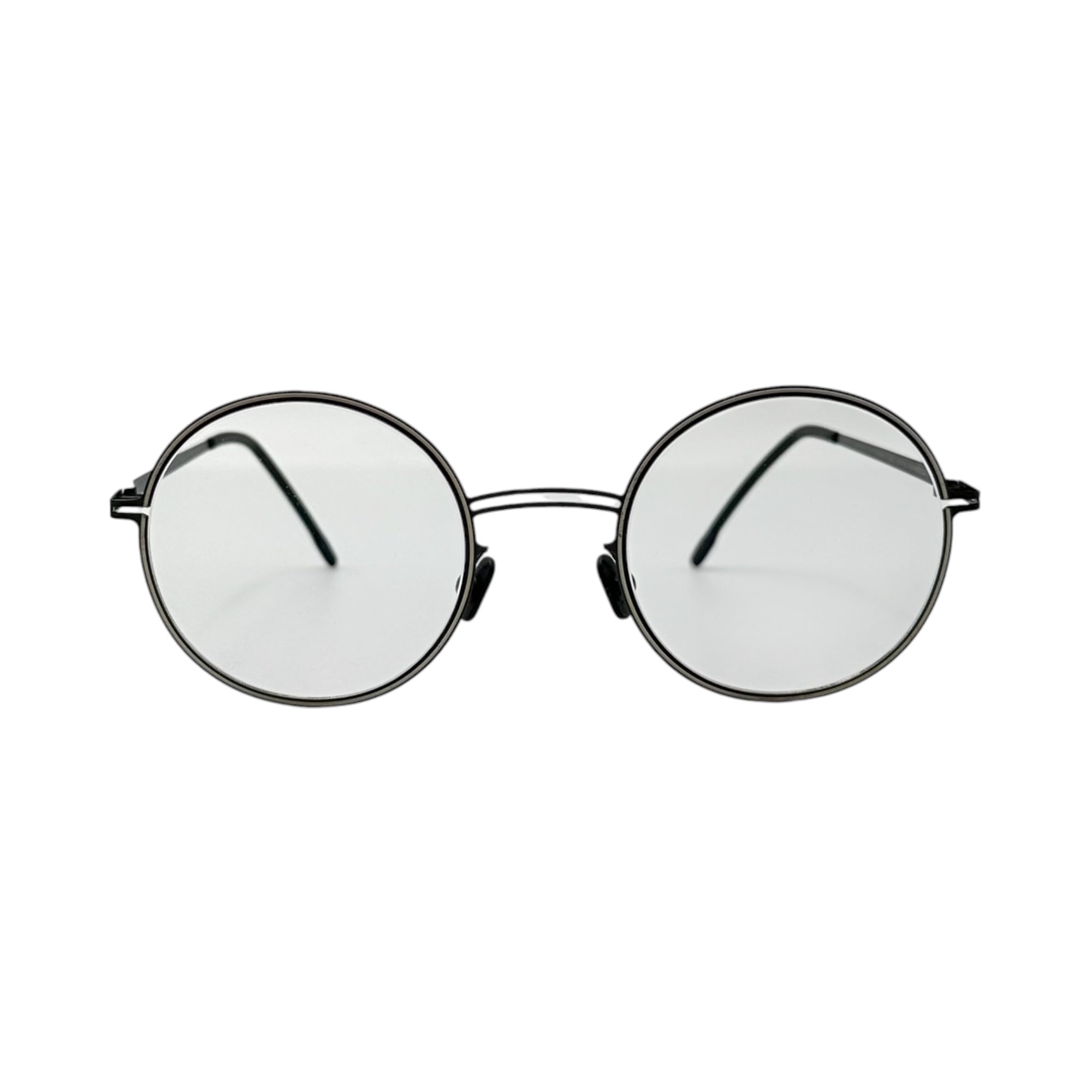 MYKITA(マイキータ) STUDIO 6.4 col.340 ラウンド型 眼鏡 48□28-135 ブラック×ホワイト メガネ