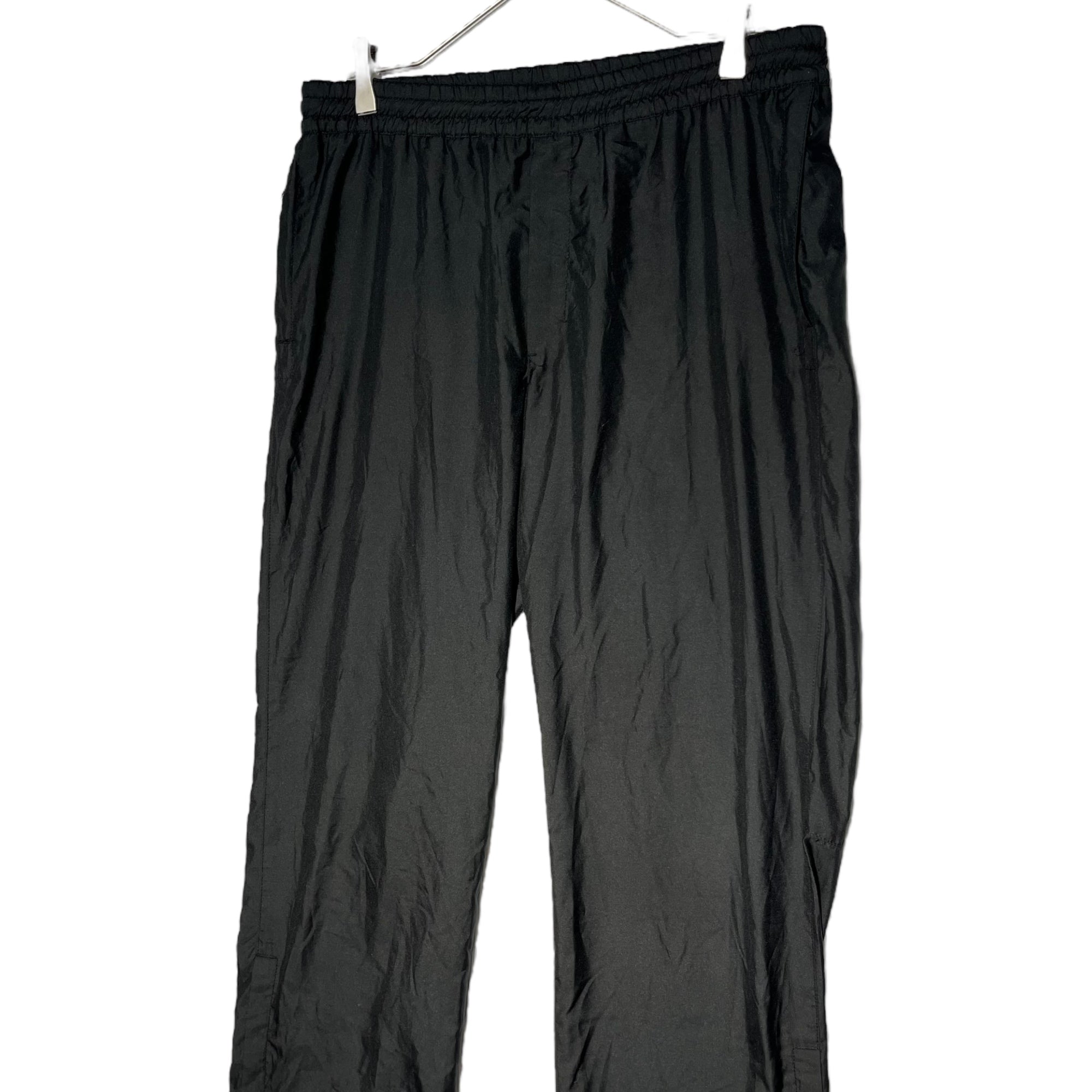 PRADA SPORT(プラダスポーツ) 00's  Hem zip logo tech pants 裾 ジップ ロゴ テック パンツ 48(M程度) ブラック Y2K トラック ジャージ