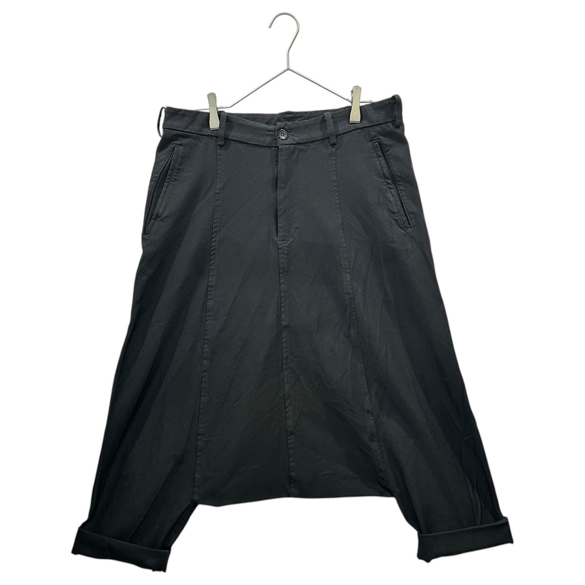 BLACK COMME des GARCONS(ブラックコムデギャルソン) 2009SS Garment-Dyed Polyester Penguin Sarouel Pants 製品 染め エステル ペンギン サルエル パンツ 1C-P003 XS ブラック AD2008 00s アーカイブ