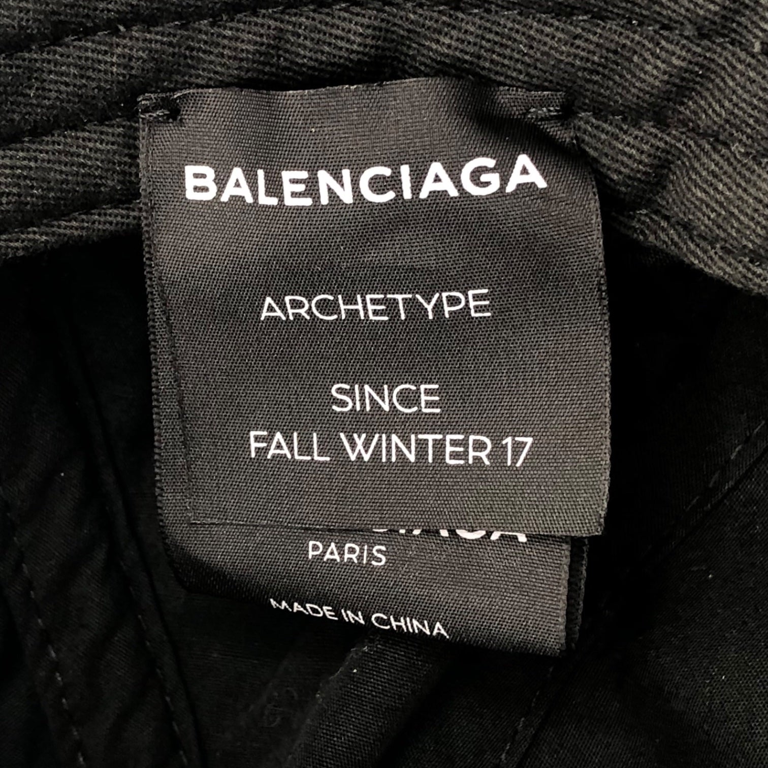 BALENCIAGA(バレンシアガ) 17AW ARCHETYPE logo cap ロゴ キャップ L 59 ブラック