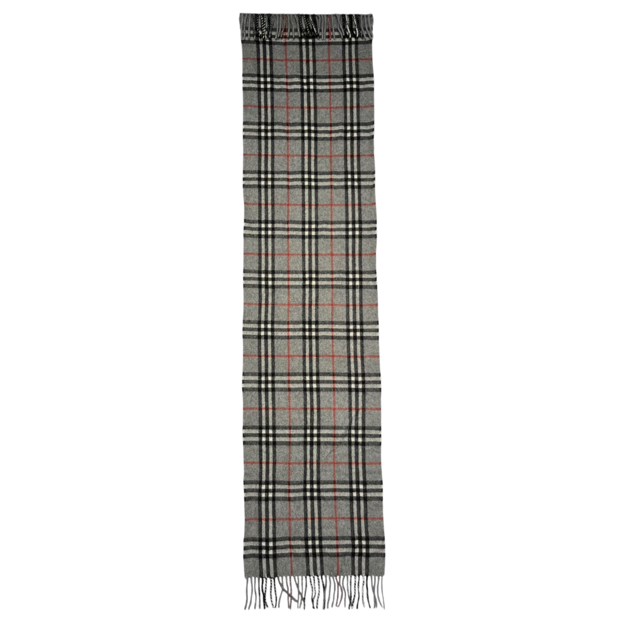 BURBERRY LONDON(バーバリーロンドン) カシミヤバーバリーチェックマフラー グレー