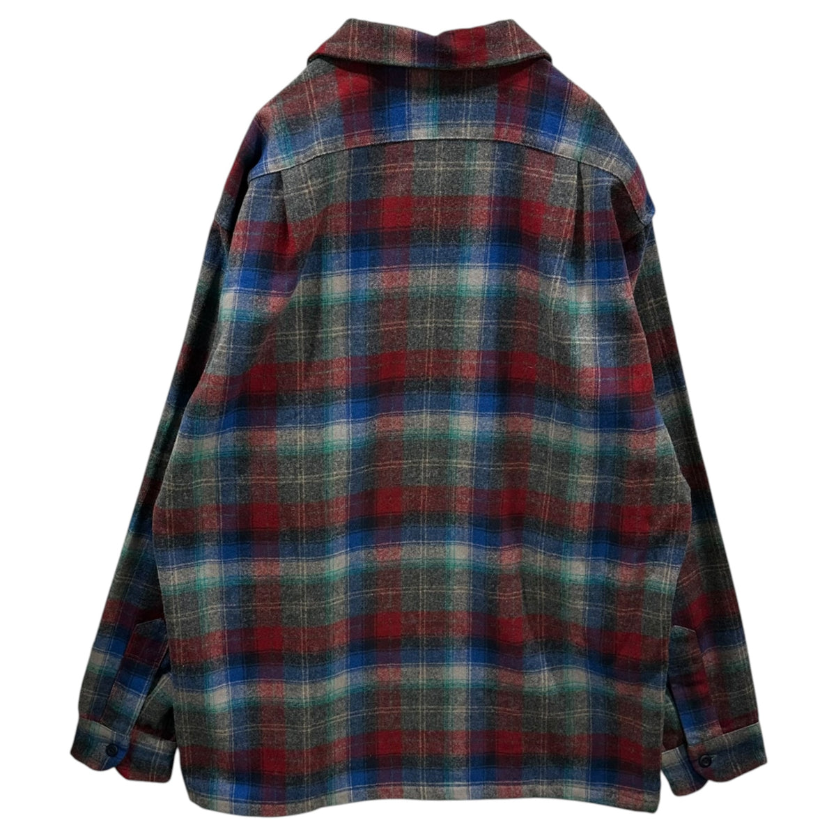 PENDLETON(ペンドルトン) 1970's Board Shirt - Ombre Check ボード シャツ オンブレ チェック L ブルー×レッド 70年代 ネルシャツ