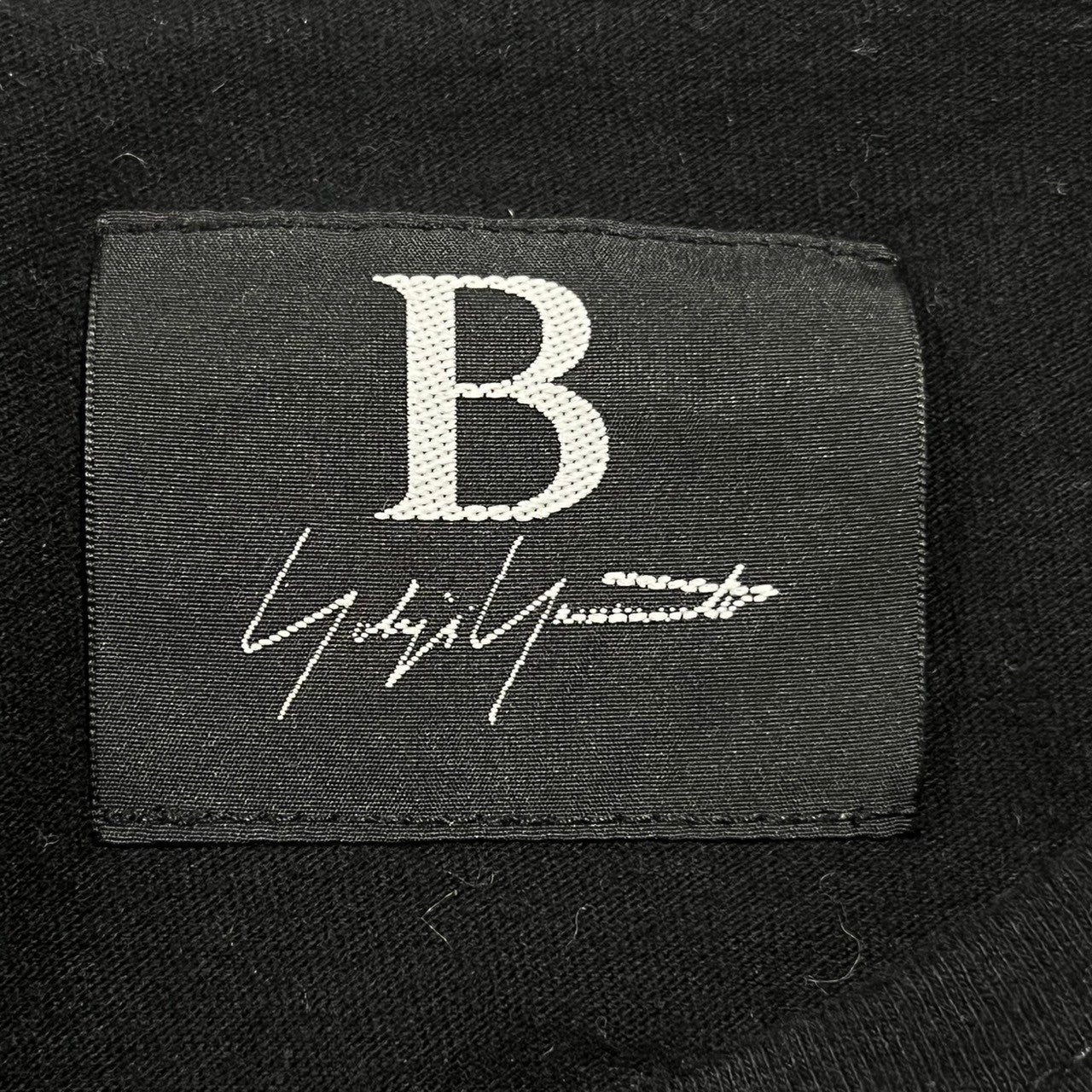 B Yohji Yamamoto(ビー ヨウジヤマモト) "Y" finger  embroidered Ｔ shirt 刺繍 Ｔシャツ カットソー 半袖 指 NW-T46-068 2(S程度) ブラック