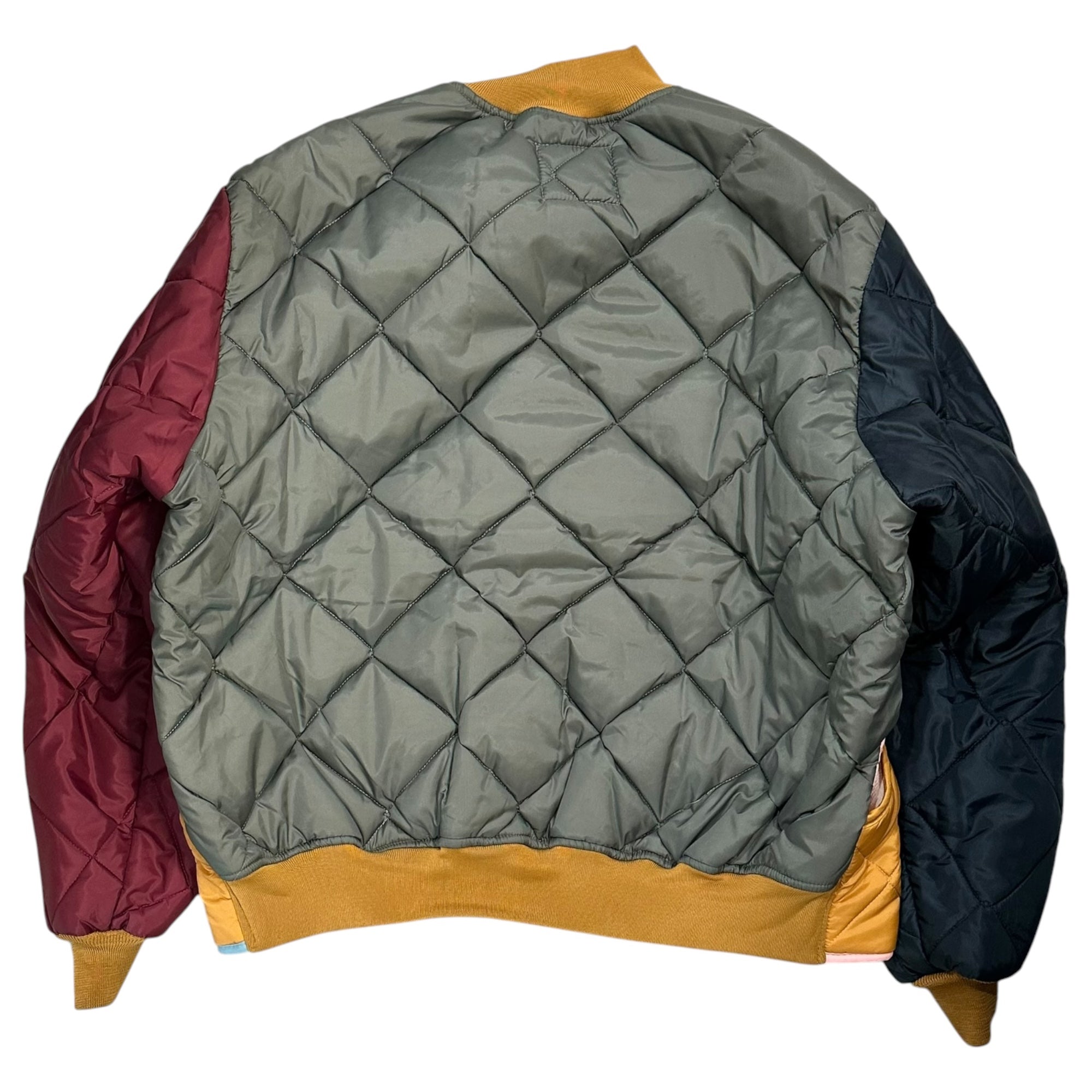 SNAP'N'WEAR(スナップンウエア) Crazy Pattern Quilted Jacket クレイジーパターン キルティング ジャケット 表記無(XL程度) マルチカラー 裏サーマル ブルゾン
