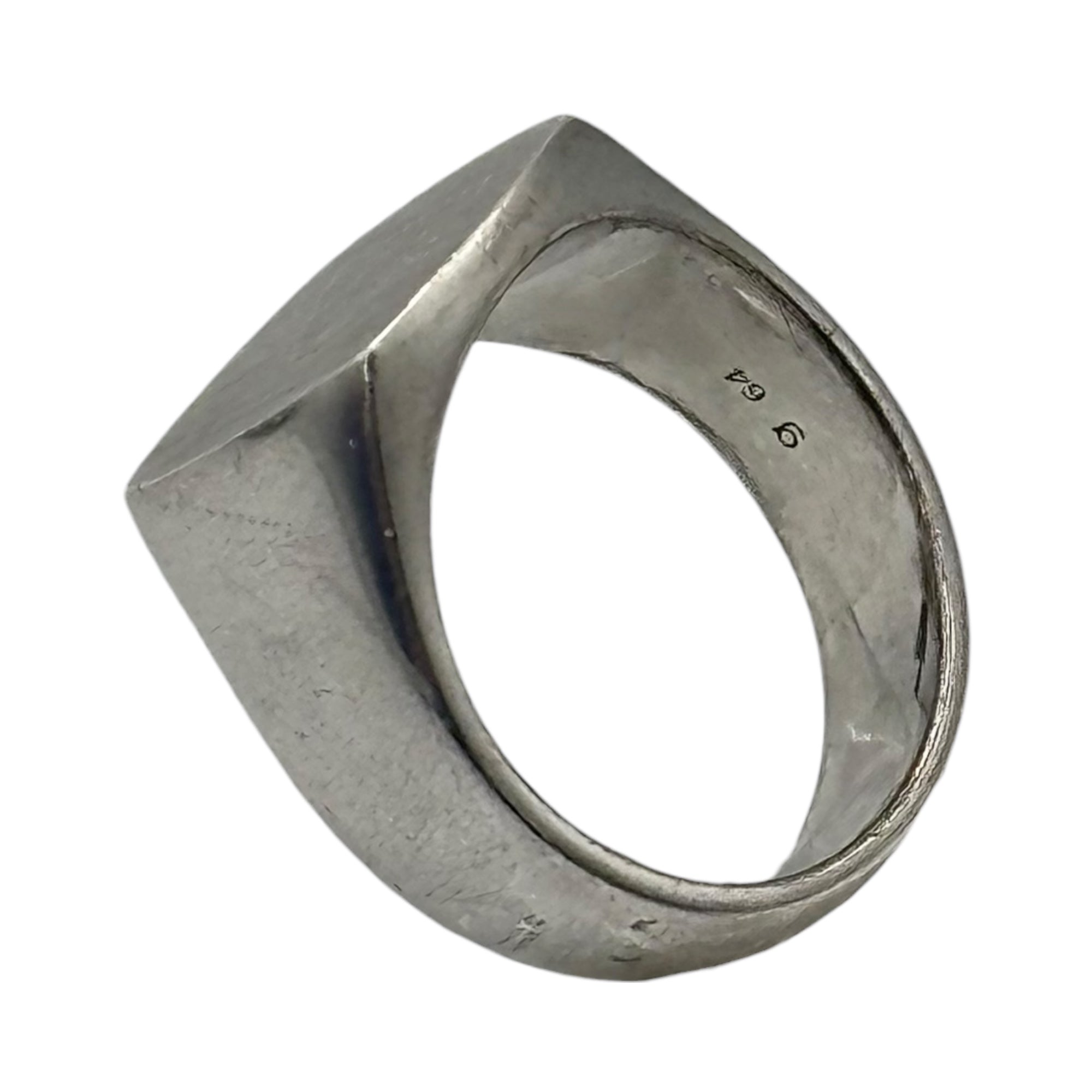 TOM WOOD(トムウッド) Cushion Satin Ring クッション サテン リング R74HSNA02S925 64(24号) シルバー シグネット