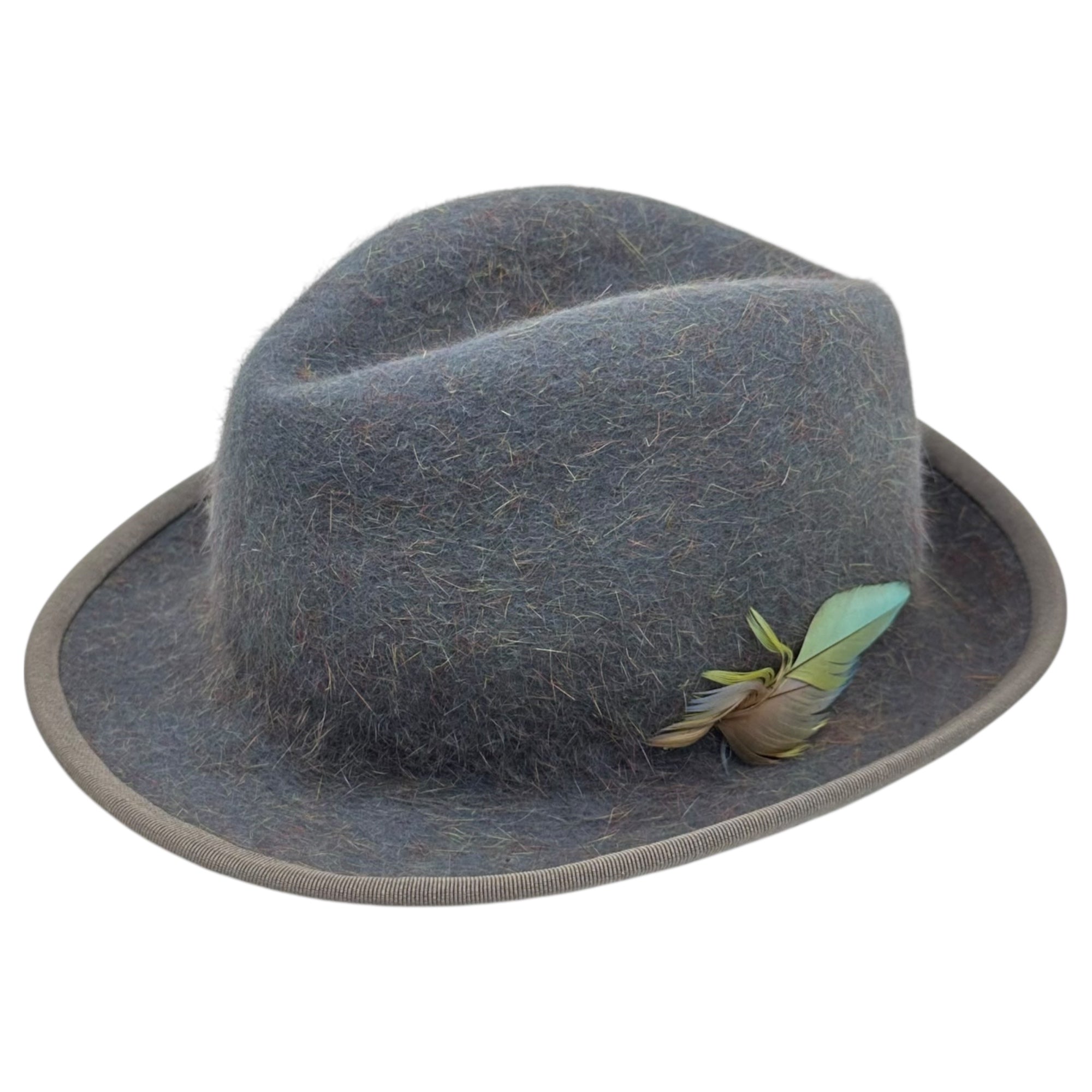 RODKEENAN(ロッドキーナン) Foldable Wool Hat 中折れ ウール ハット フェルト ブルーグレー 帽子