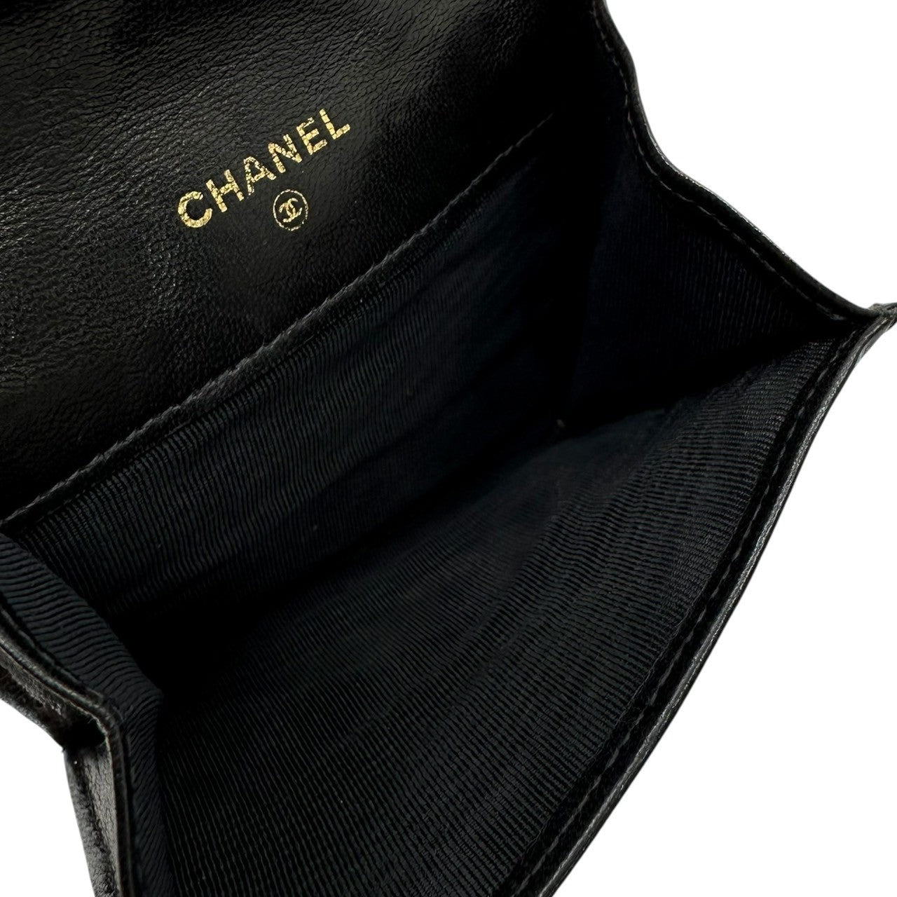 CHANEL(シャネル) 90's Coco Mark Matelassé Lambskin Coin Case ココマーク マトラッセ ラムスキン コインケース ブラック 90年代 2****** 7桁 ヴィンテージ 財布 小銭入れ