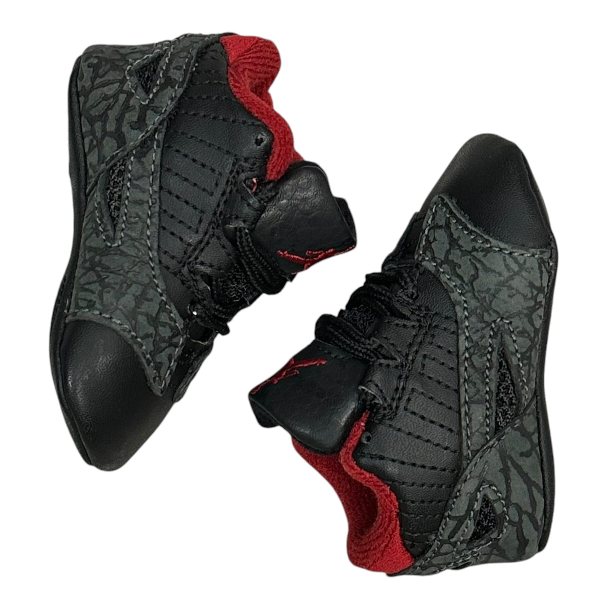 NIKE(ナイキ) 2004 FIRST JORDAN 11 RETRO LOW ファースト ジョーダン 11 レトロ ロー 306005-061 US 1C(7cm) ブラック×レッド セメント エレファント キッズ ベイビー スニーカー