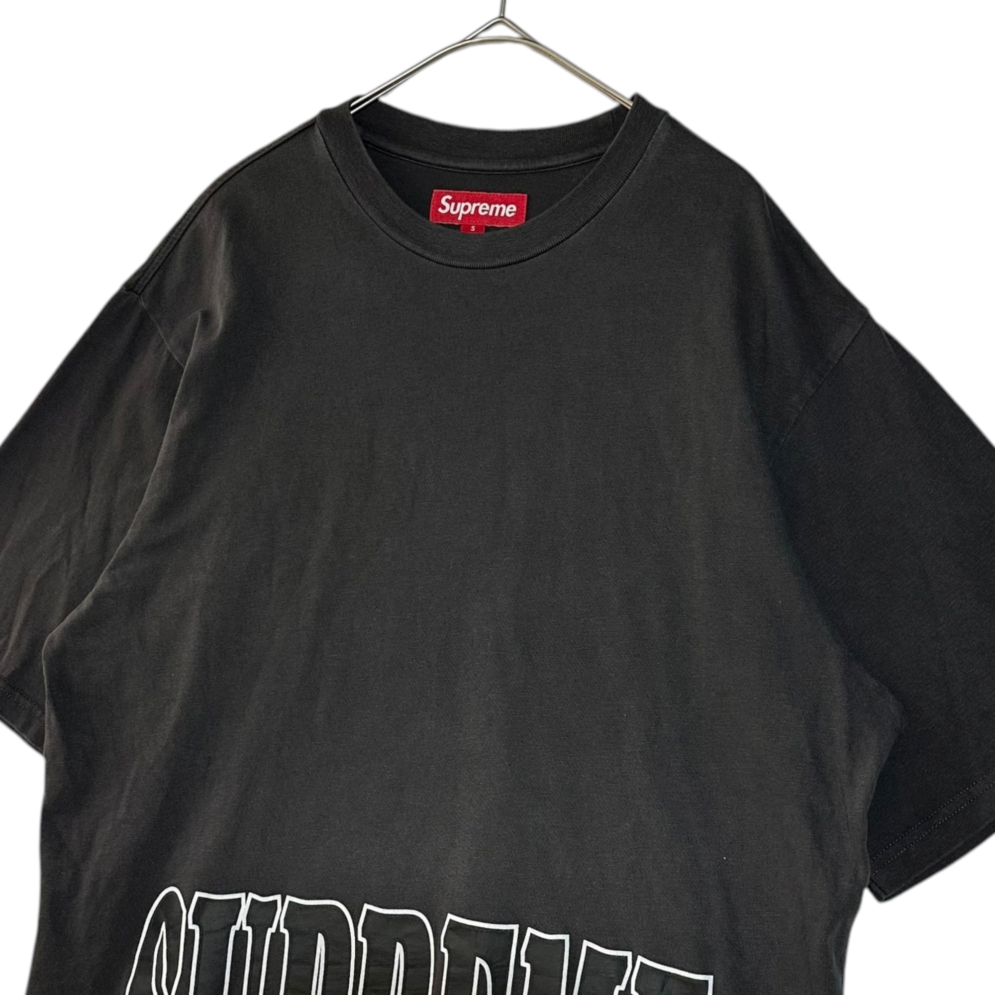 Supreme / 25AW/Cracked Stretch S/S Top/Tシャツ/XL/コットン/BLK SUPREME(シュプリーム) 25AW Cracked Stretch S/S Top ロゴ プリント T
