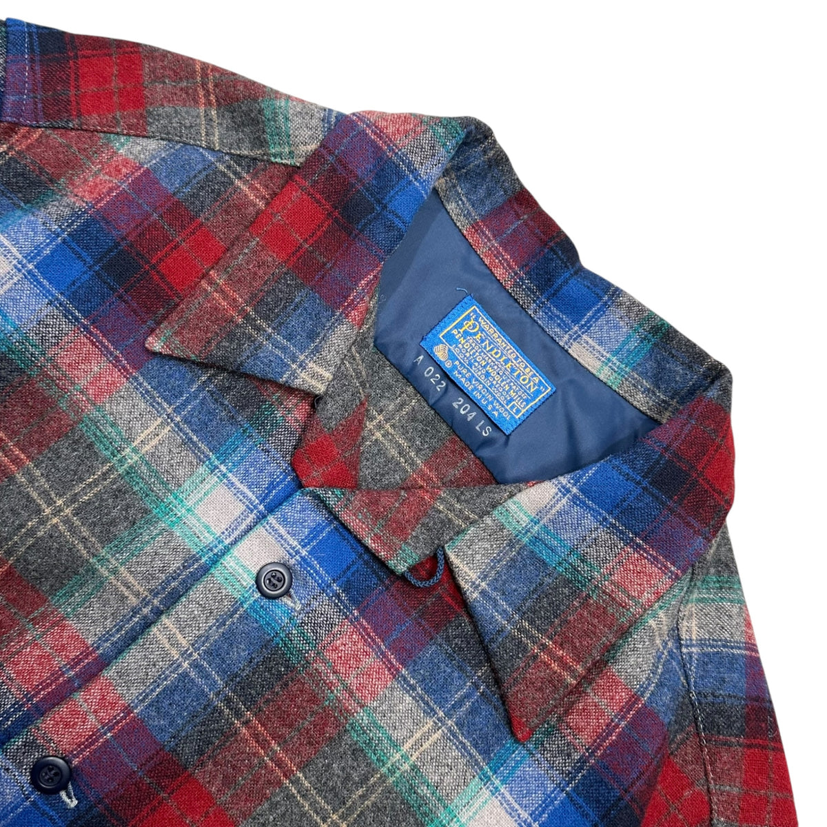 PENDLETON(ペンドルトン) 1970's Board Shirt - Ombre Check ボード シャツ オンブレ チェック L ブルー×レッド 70年代 ネルシャツ
