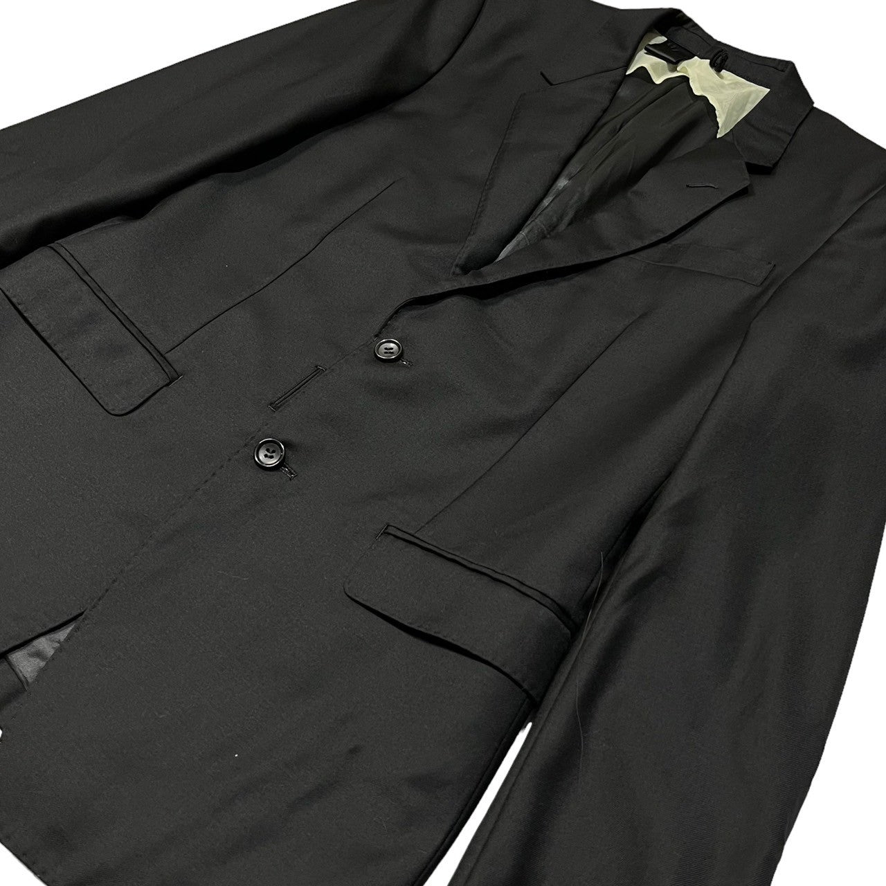 N.HOOLYWOOD(エヌハリウッド ミスターハリウッド) setup suit セットアップ スーツ テーラード ジャケット スラックス スーツ  805peg SIZE 38(M) ブラック セットアップ販売