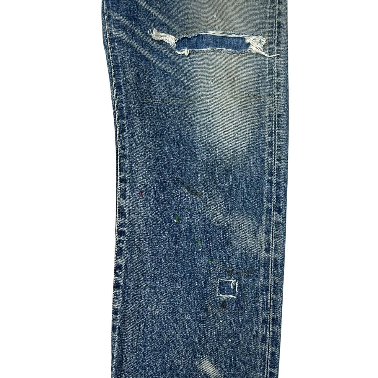 VISVIM(ビズビム/ヴィズヴィム) 23SS SS JOURNEYMAN PANTS TACKED CRASH ダメージ加工 ジャーニーマン デニム パンツ 0123305005002 2 ライトインディゴ