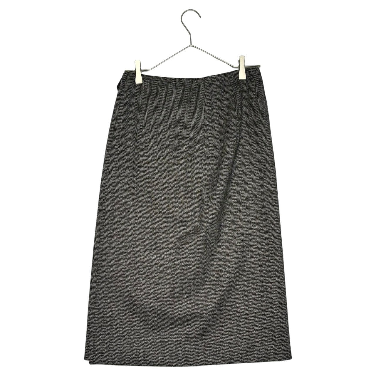 HERMES(エルメス) BY MARGIELA Tweed sleeveless skirt setup マルジェラ期 ツイード ノースリーブ スカート セットアップ 36(M程度) ブラウン ロング タイト ブラウス アーカイブ