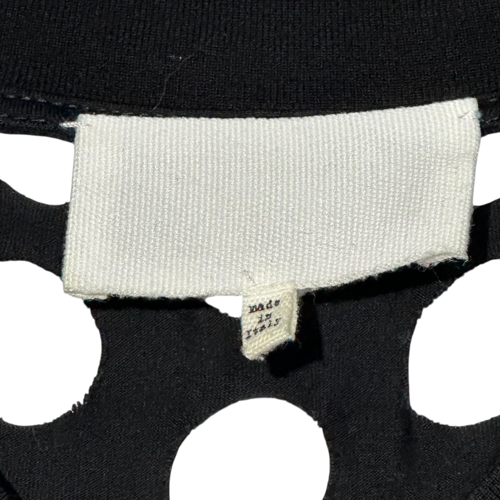 MAISON MARGIELA(メゾンマルジェラ) 20SS HOLES OVERSIZE T-SHIRT パンチホール オーバーサイズ Tシャツ S29GC0283 XS ブラック 男性着用可能