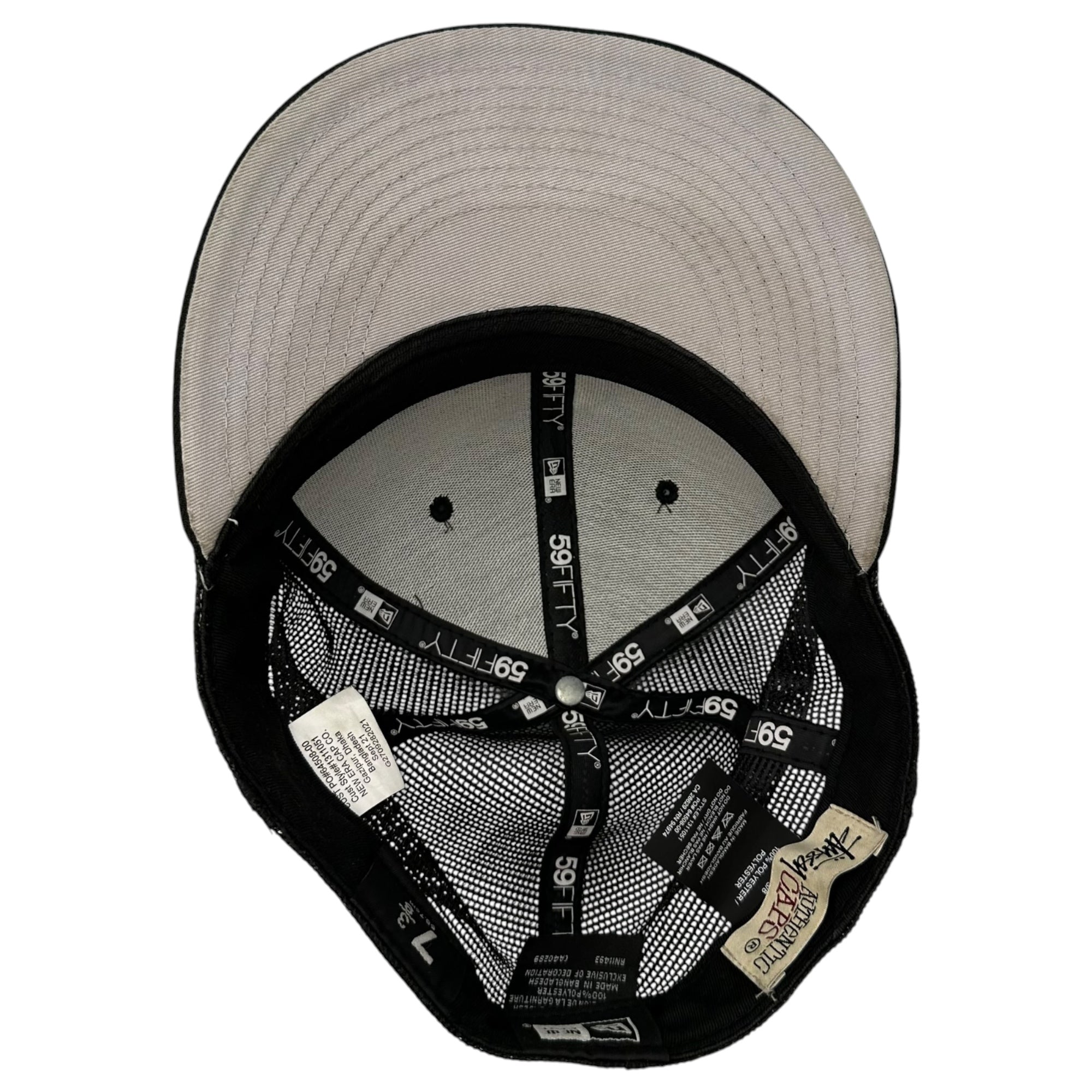 Stüssy × New Era メッシュキャップ ブラック NEW ERA×STUSSY(ニューエラ×ステューシー) LA MECH BACK CAP メッシュ