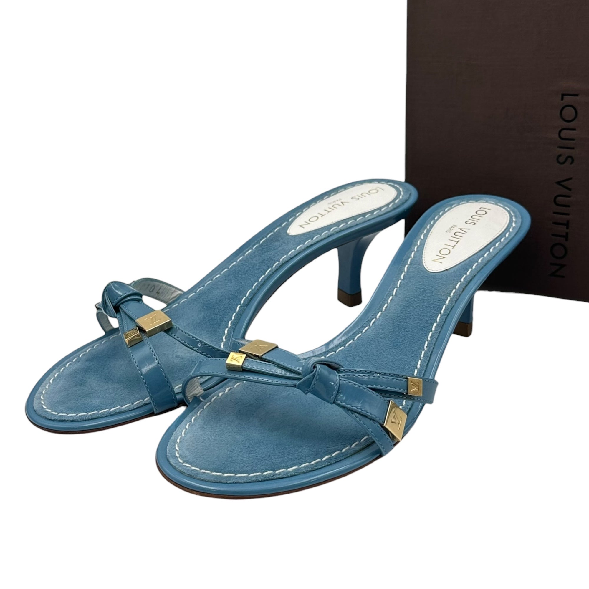 LOUIS VUITTON(ルイヴィトン) Vernis Ribbon Mules ヴェルニ リボン