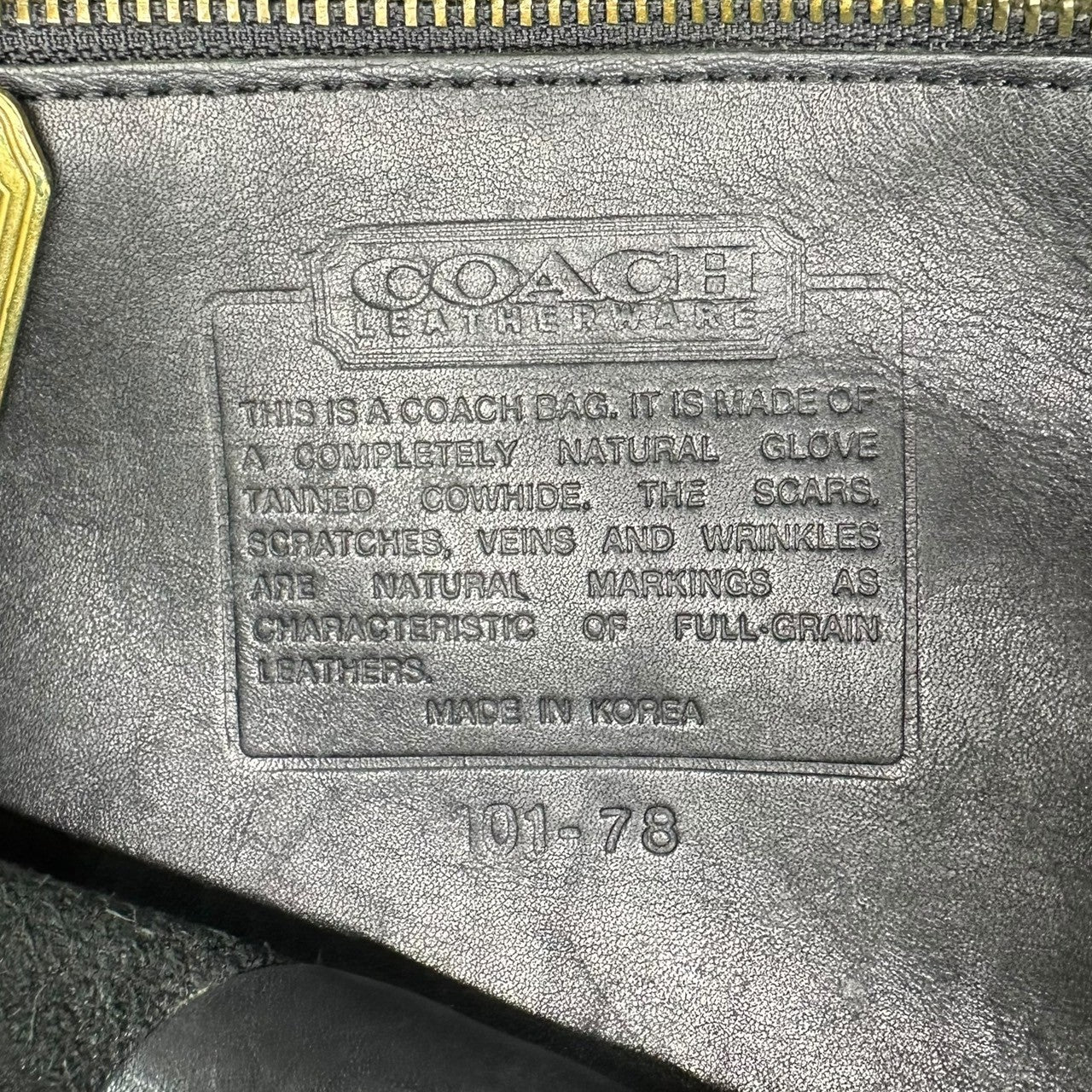 COACH(コーチ) OLD COACH leather mini rucksack レザー ミニ リュック 101-78 ブラック